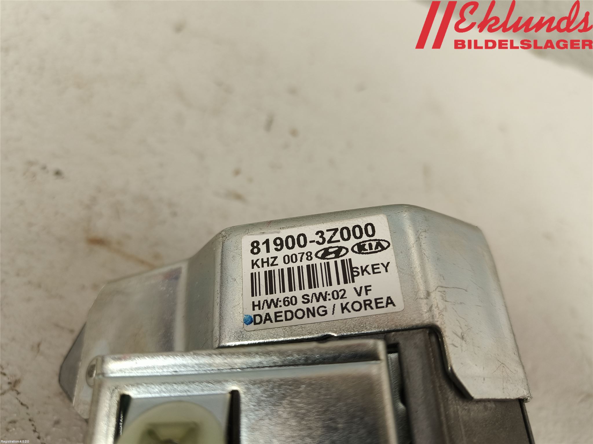 Hyundai i40 16-18 Rattlås-Tändlås Elektrisk