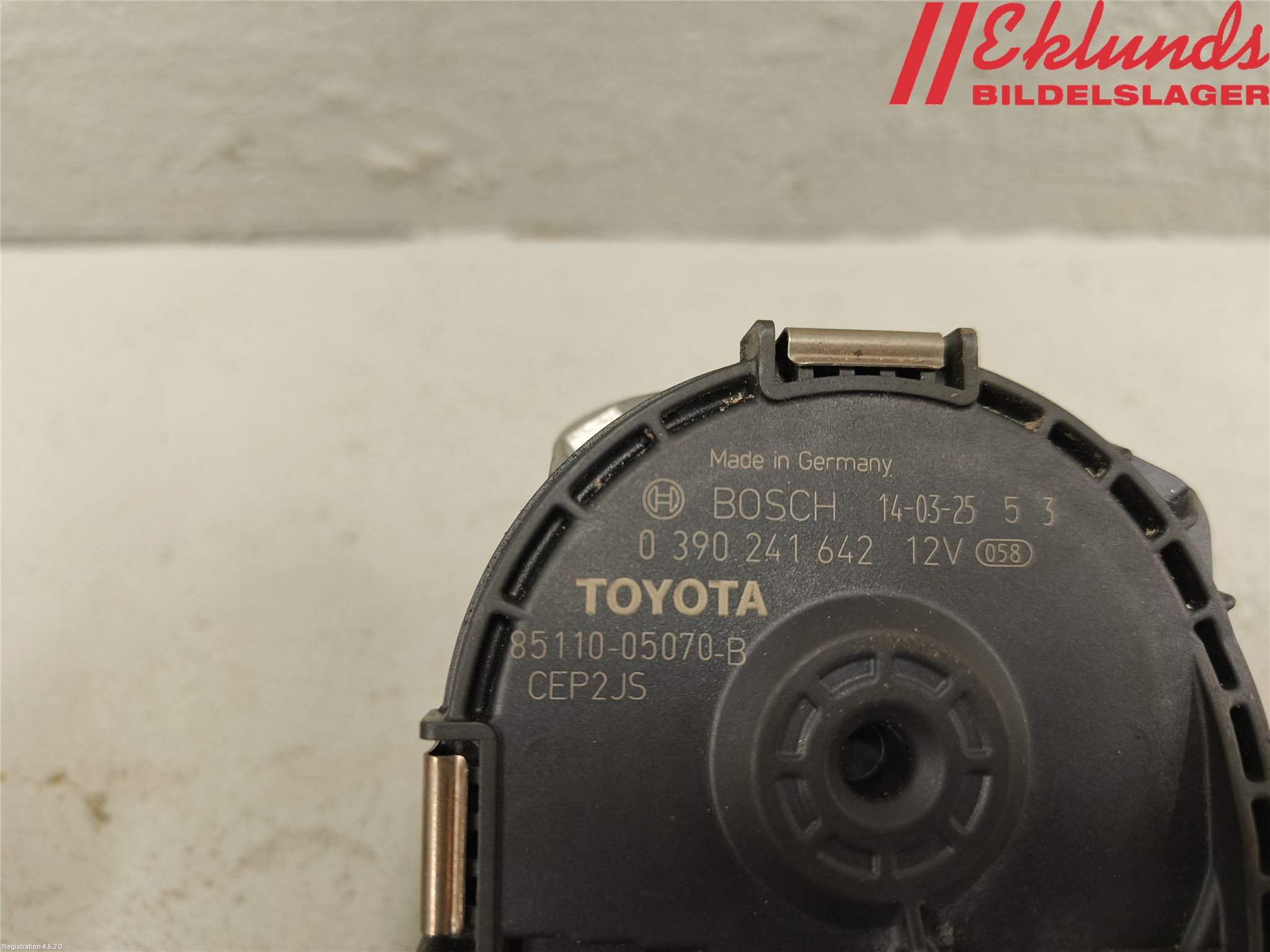 Toyota AVENSIS 09-15 Torkarmotor Vindruta
