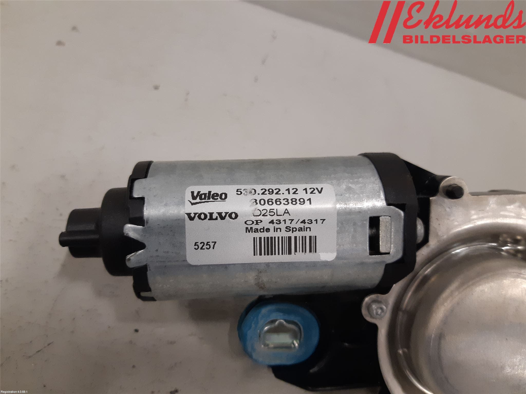 Volvo V70 08-13 Torkarmotor Baklucka