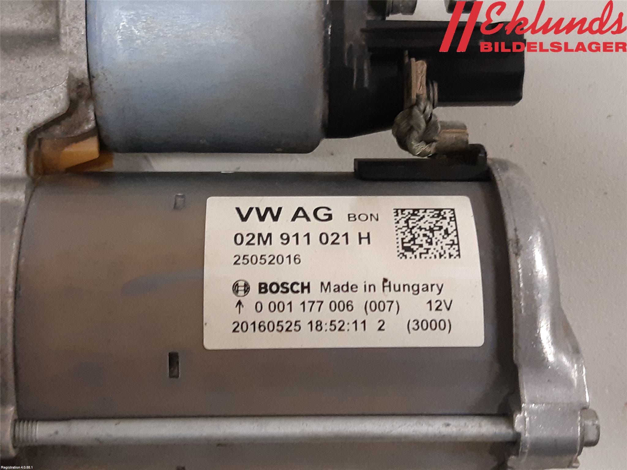 Volkswagen VW UP! / E-UP! Startmotor