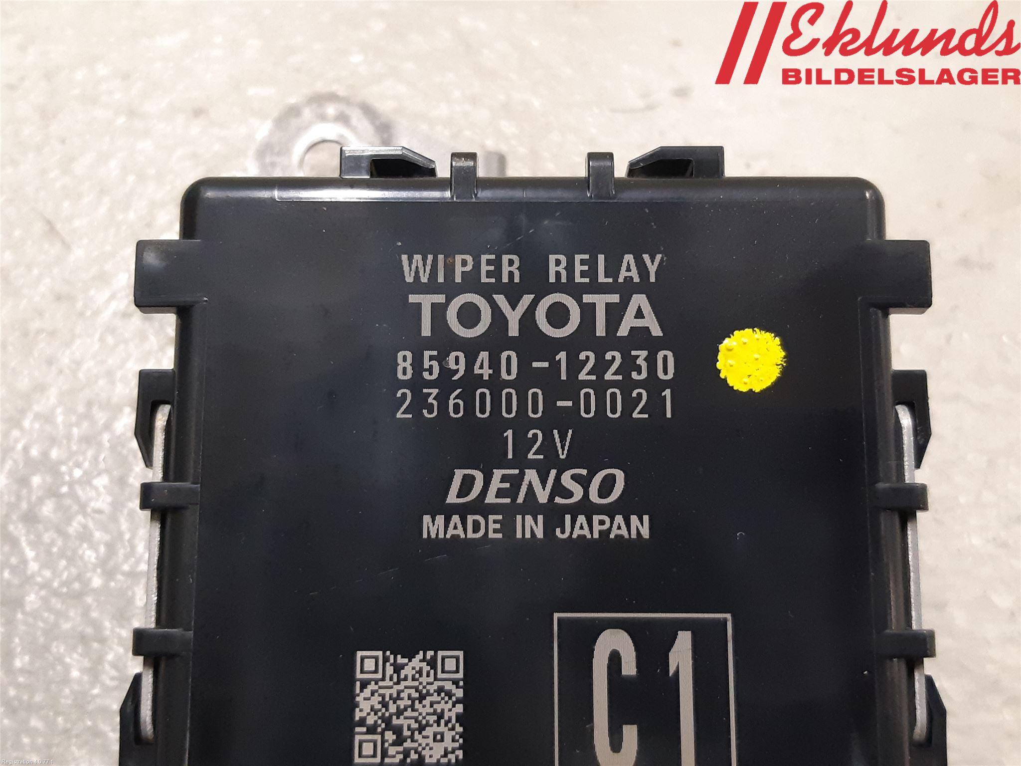 Toyota COROLLA 19- Relä Torkarmotor