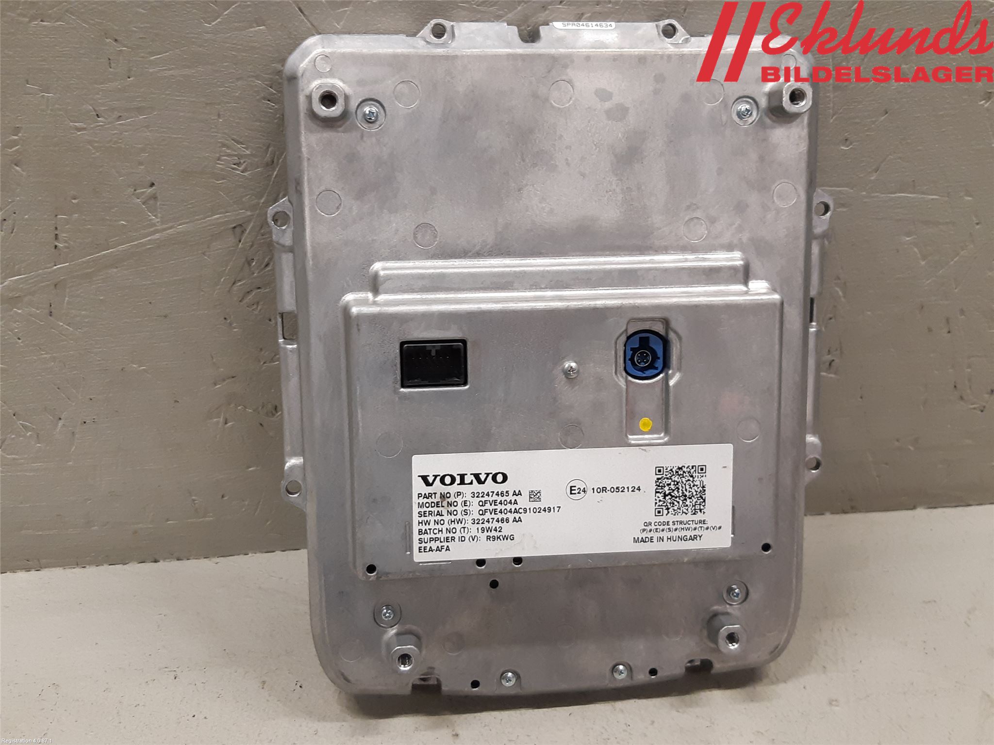 Volvo V60 19- Cd Radio - Multimediapanel