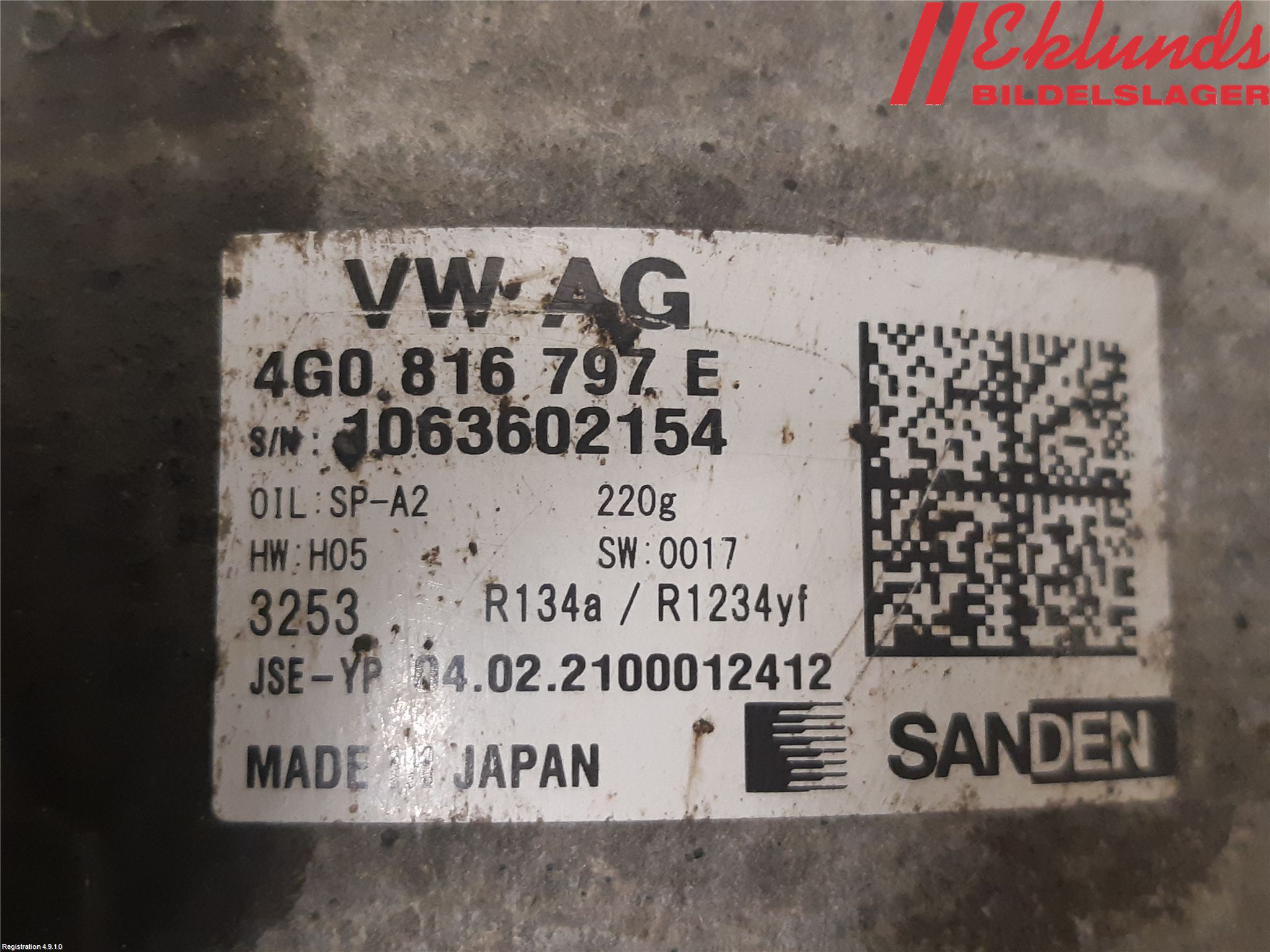 Audi Q7/SQ7 Ac Kompressor