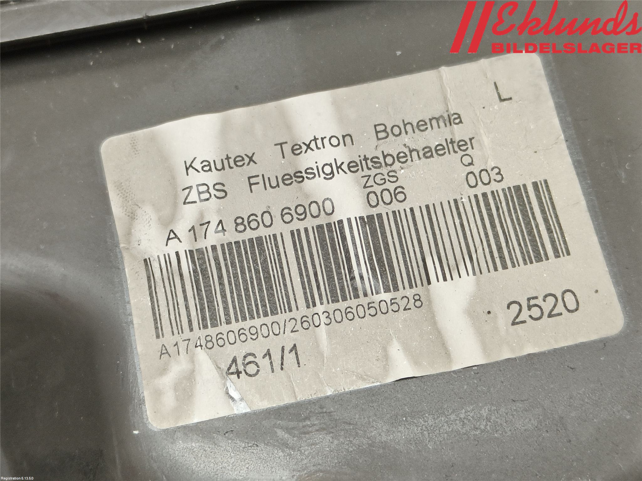 Mercedes-Benz MB CLA-KLASS (C118/X118) 19- Spolartank Vindruta