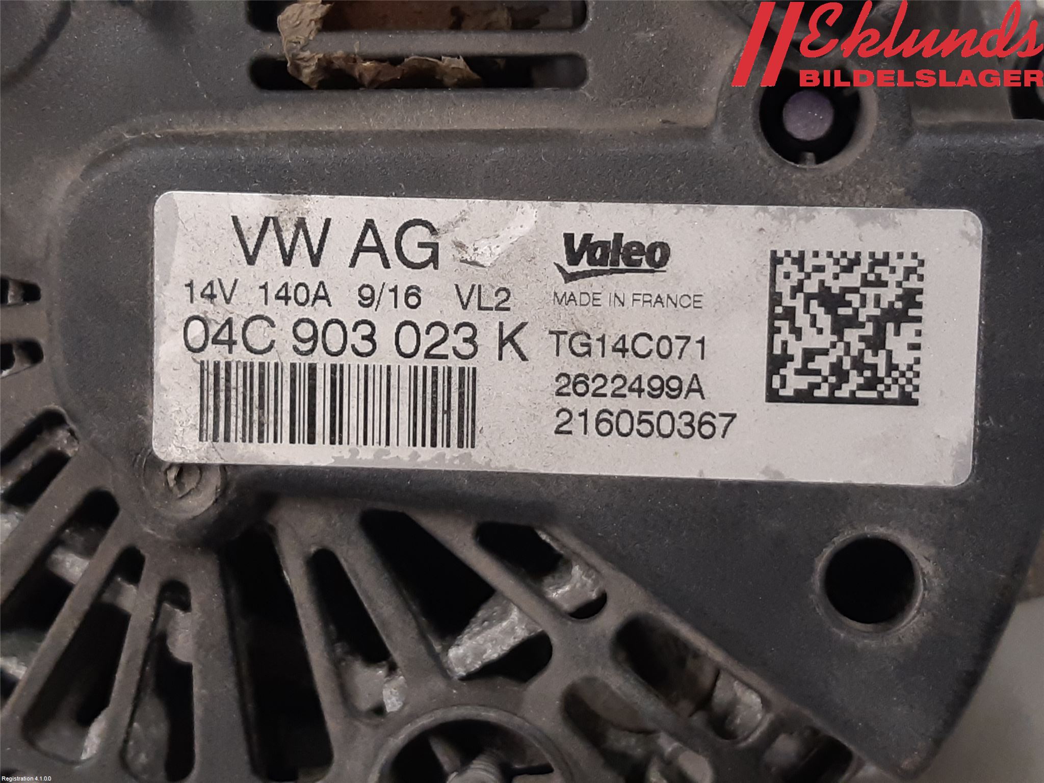 Volkswagen VW GOLF SPORTSVAN 15-20 Generator