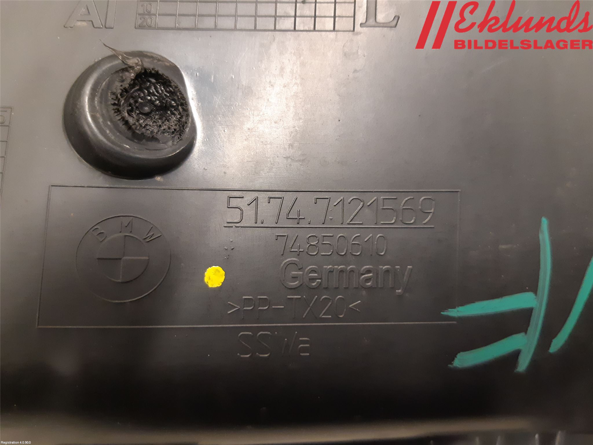 BMW 3 E90/91 SED/TOU 05-12 Deflektor Plåt-Plast Kylning