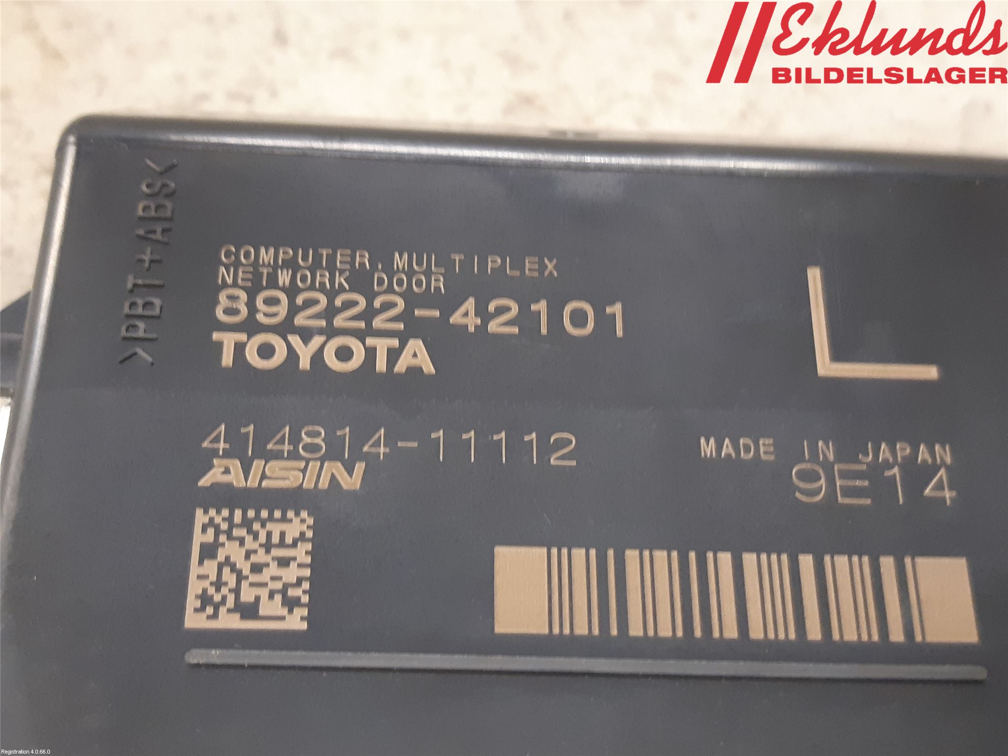 Toyota RAV4 19- Styrenhet Baklucka