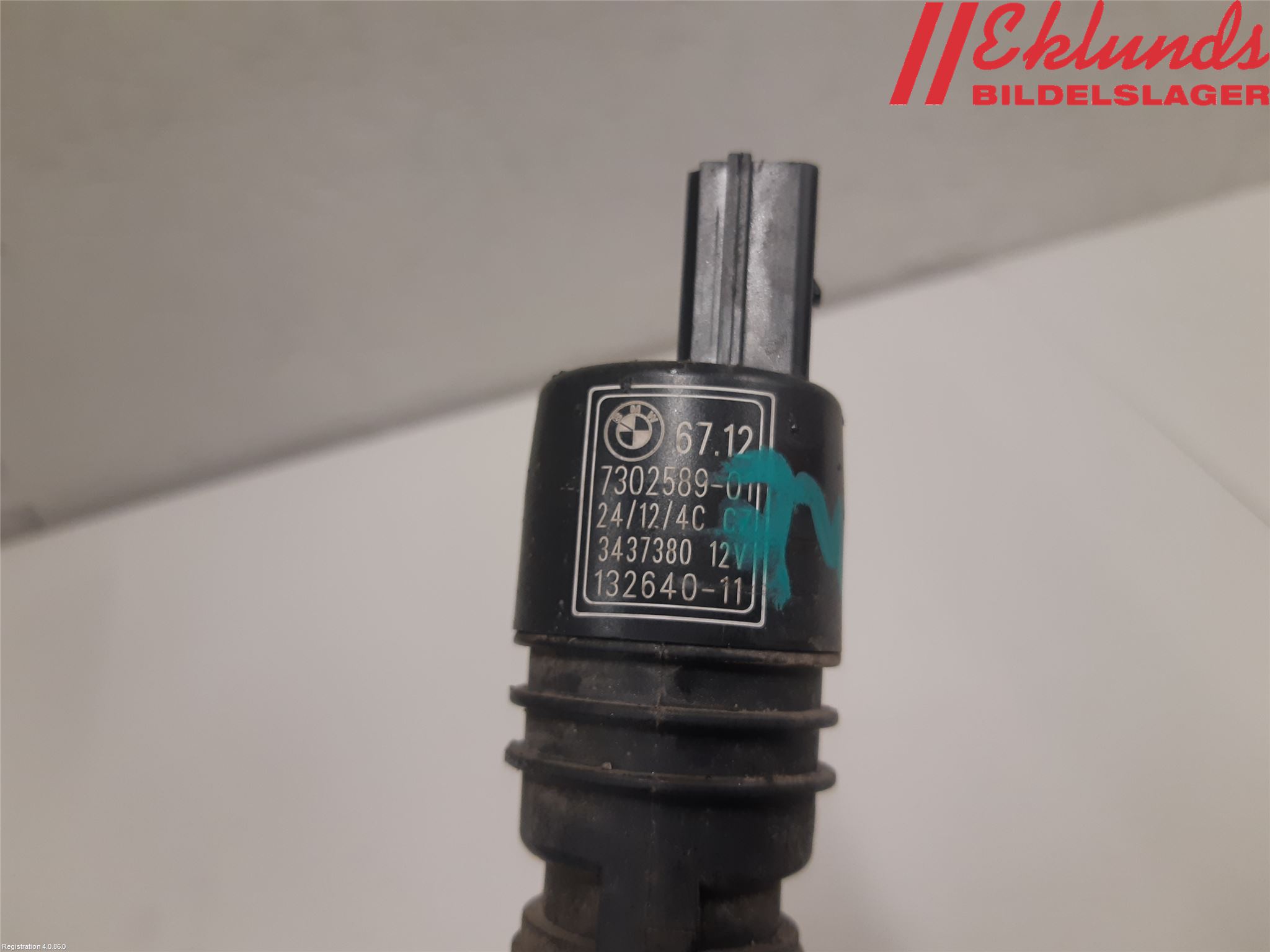 BMW 3 F30/F31/F80 12-19 Spolarpump Vindruta