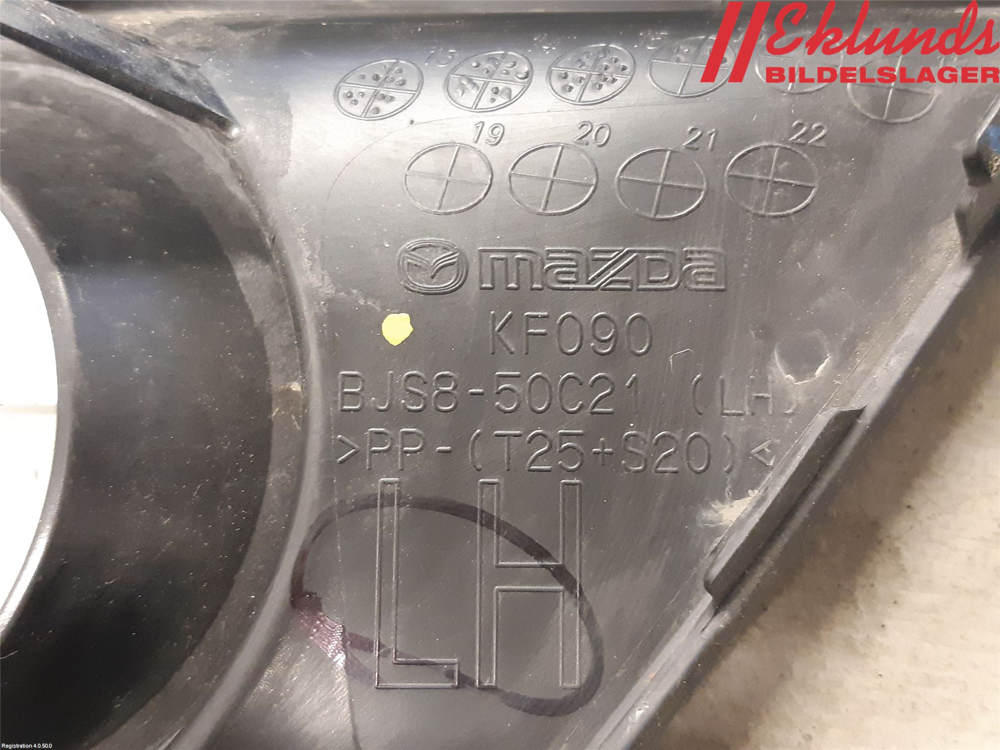 Mazda 3 III 14-19 Dimljussarg Fram