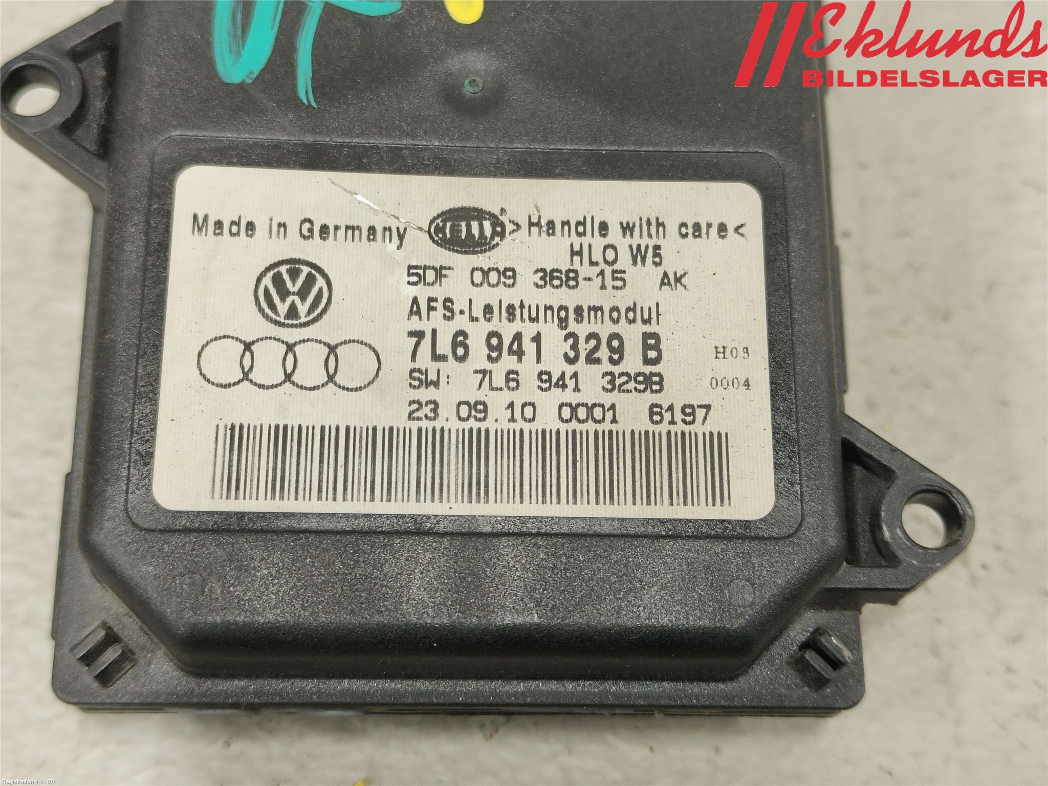 Skoda SUPERB 09-15 Styrenhet Strålkastare