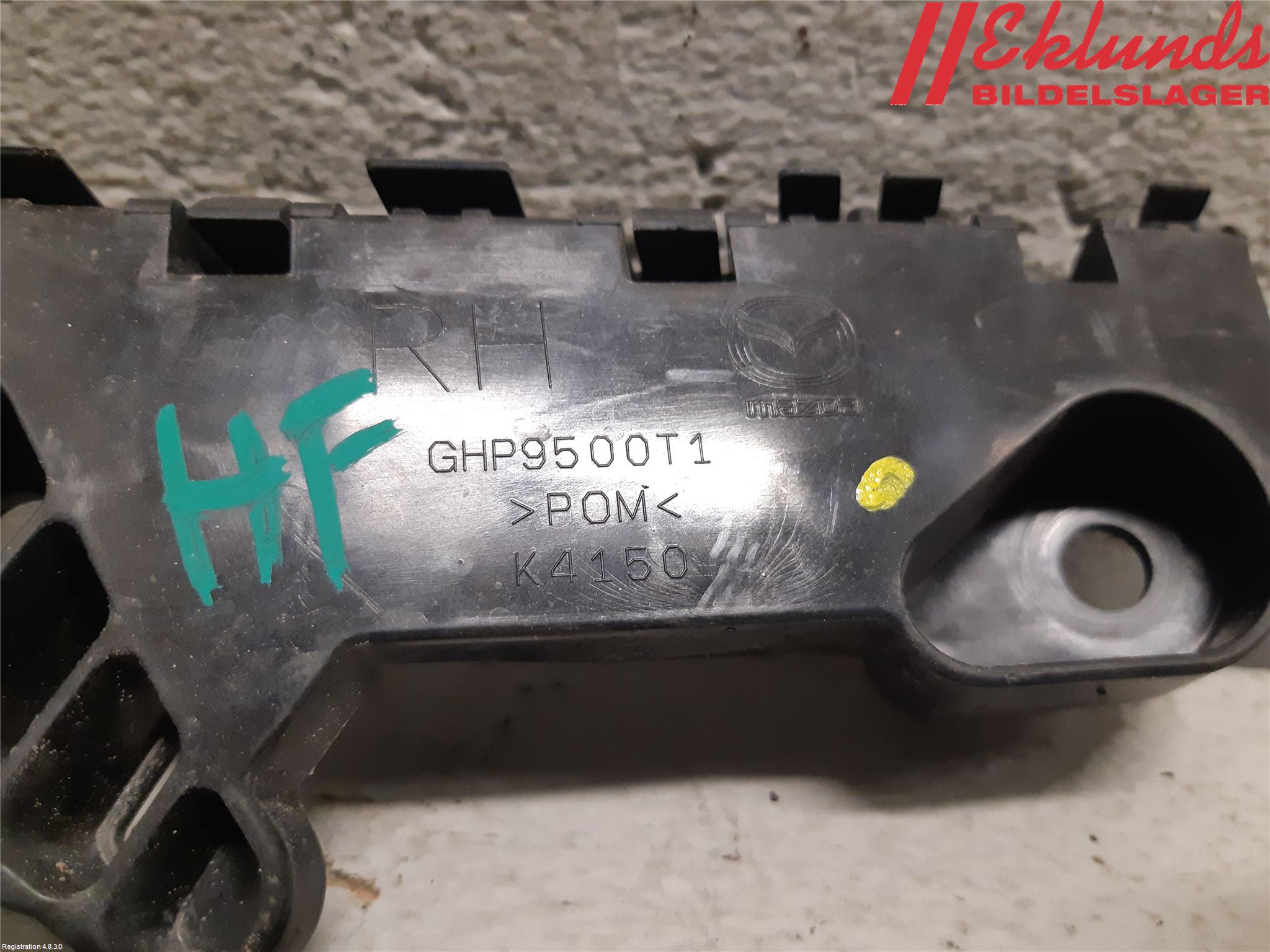 Mazda 6 13- Stötfångarfäste Fram Hö