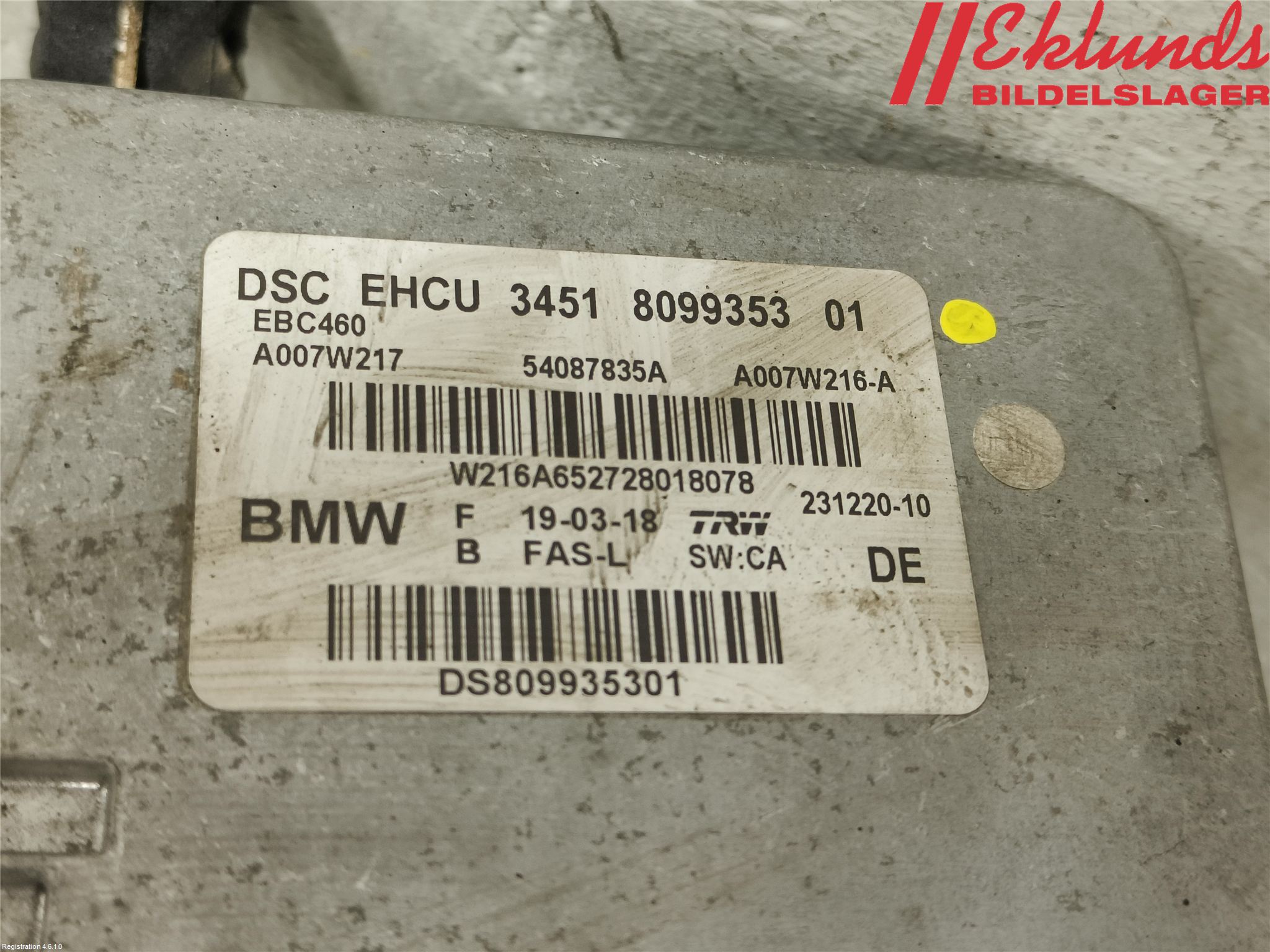 BMW 5 G30/G31/F90 17-23 Abs Hydraulaggregat