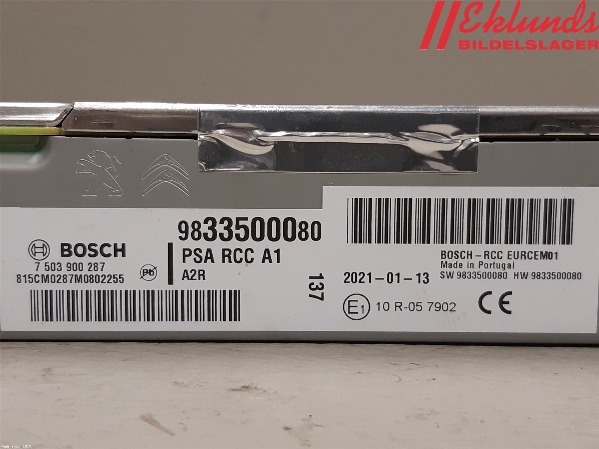 Peugeot 208/E-208 20- Radio-Stereo Förstärkare