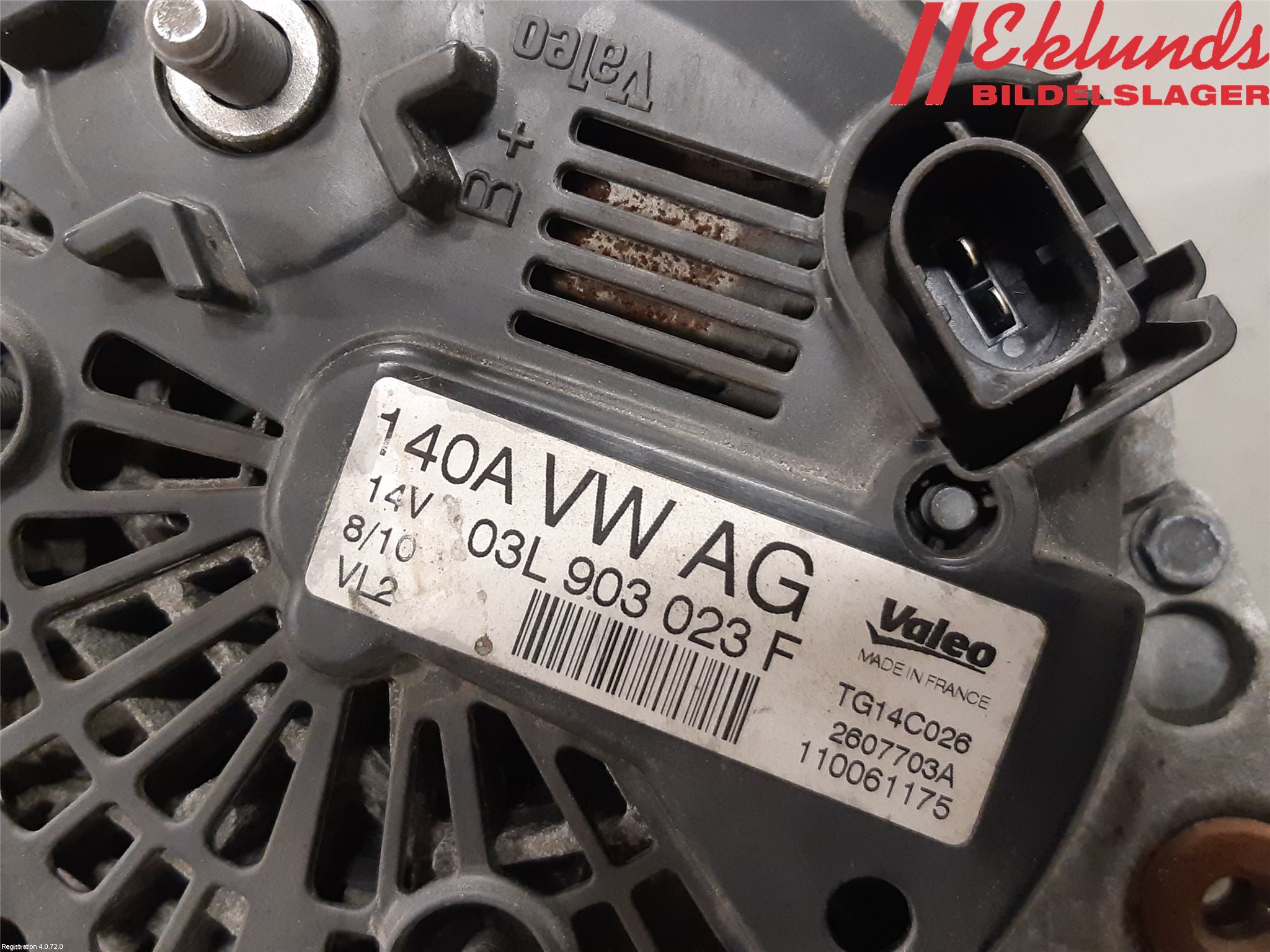 Volkswagen VW TIGUAN 07-16 Generator