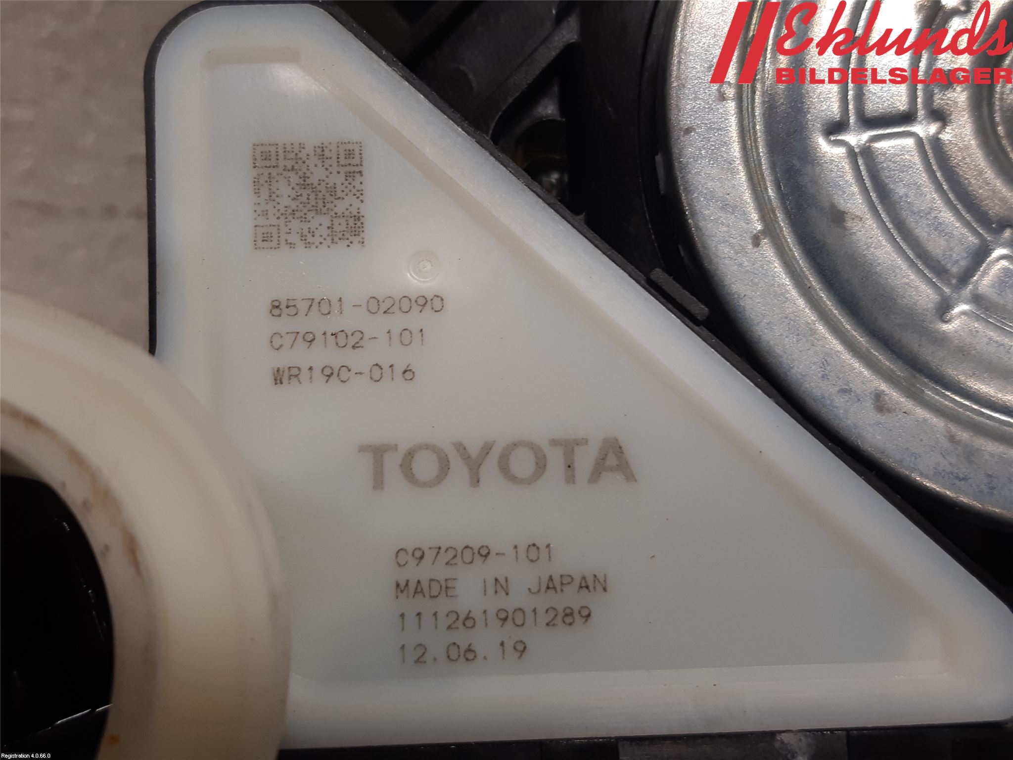 Toyota COROLLA 19- Fönsterhiss El Kompl