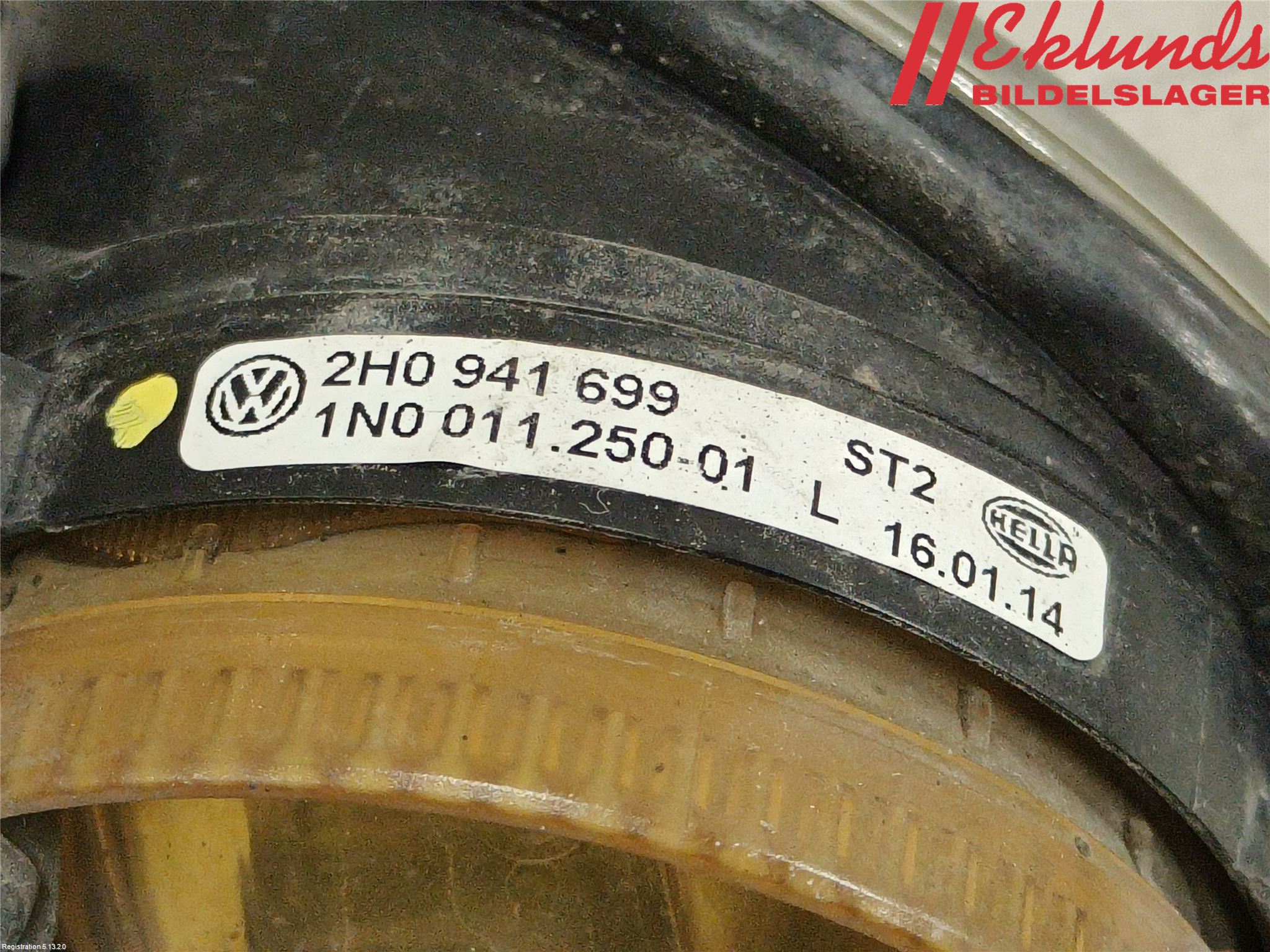 Volkswagen VW AMAROK 2H 10-22 Dimljus-Varselljus Fram