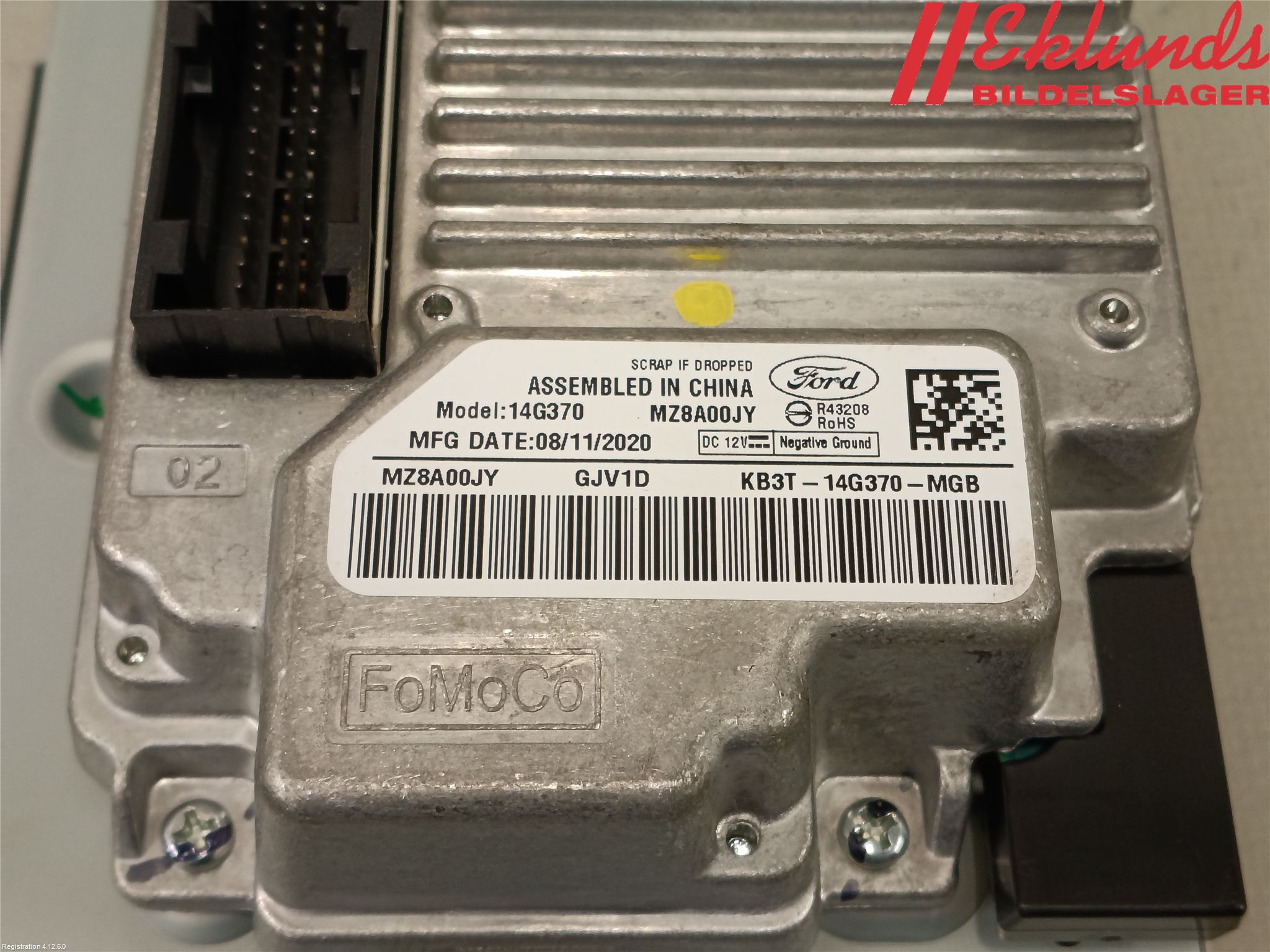 Ford RANGER EU 12-23 Multifunktionsdisplay