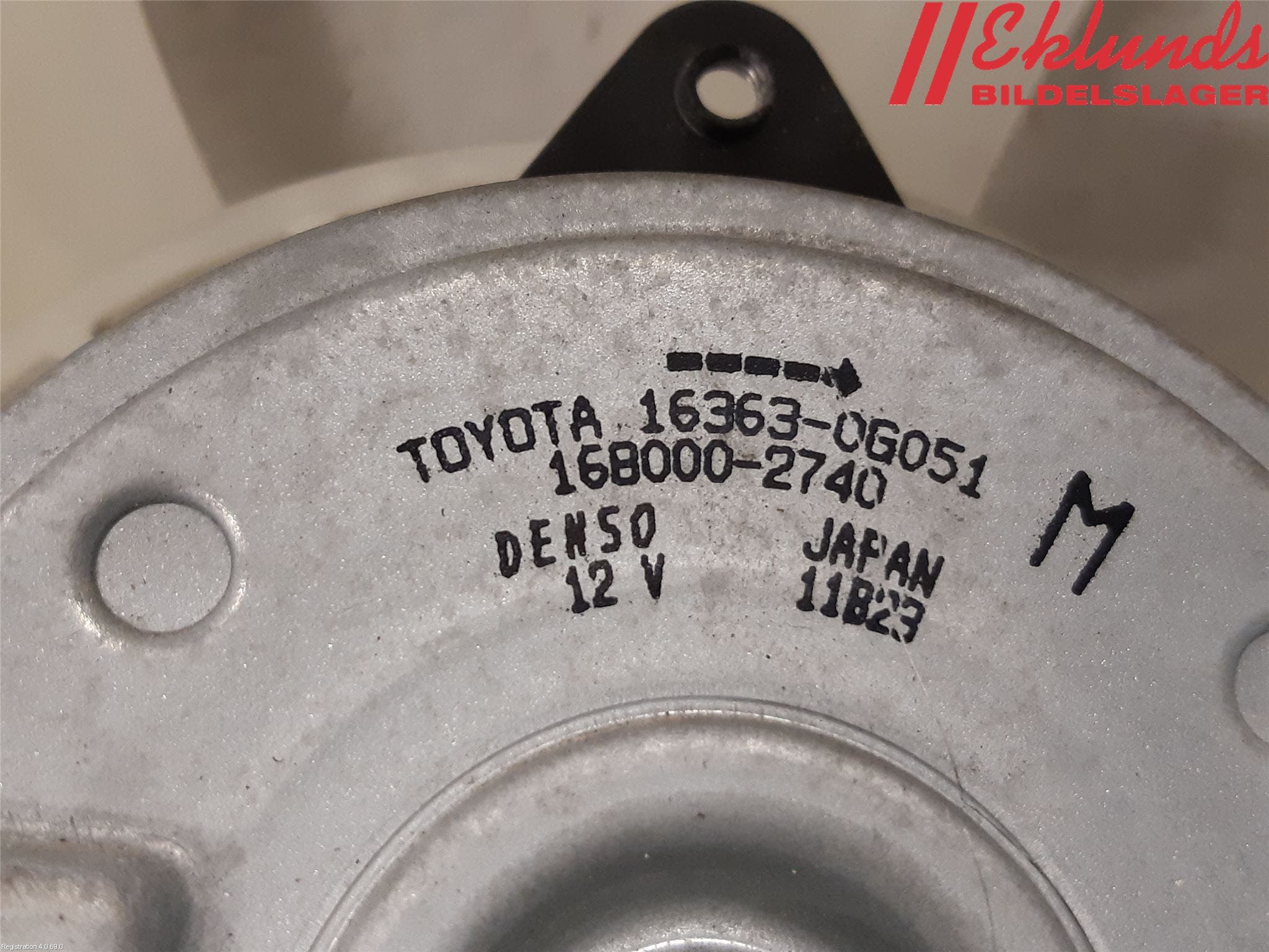 Toyota YARIS XP130 15-20 Kylfläkt El