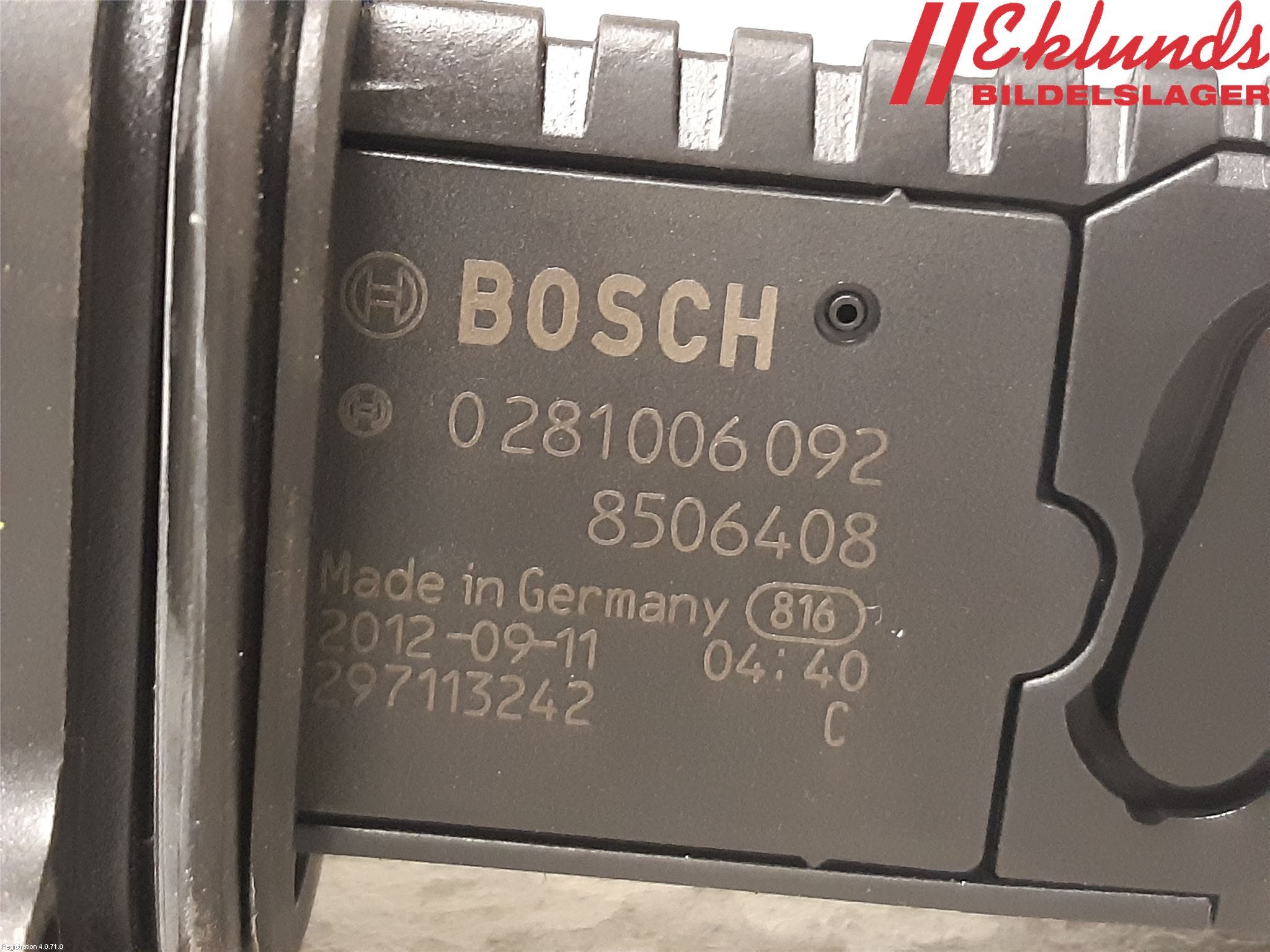 BMW 3 F30/F31/F80 12-19 Injluftmassamätare