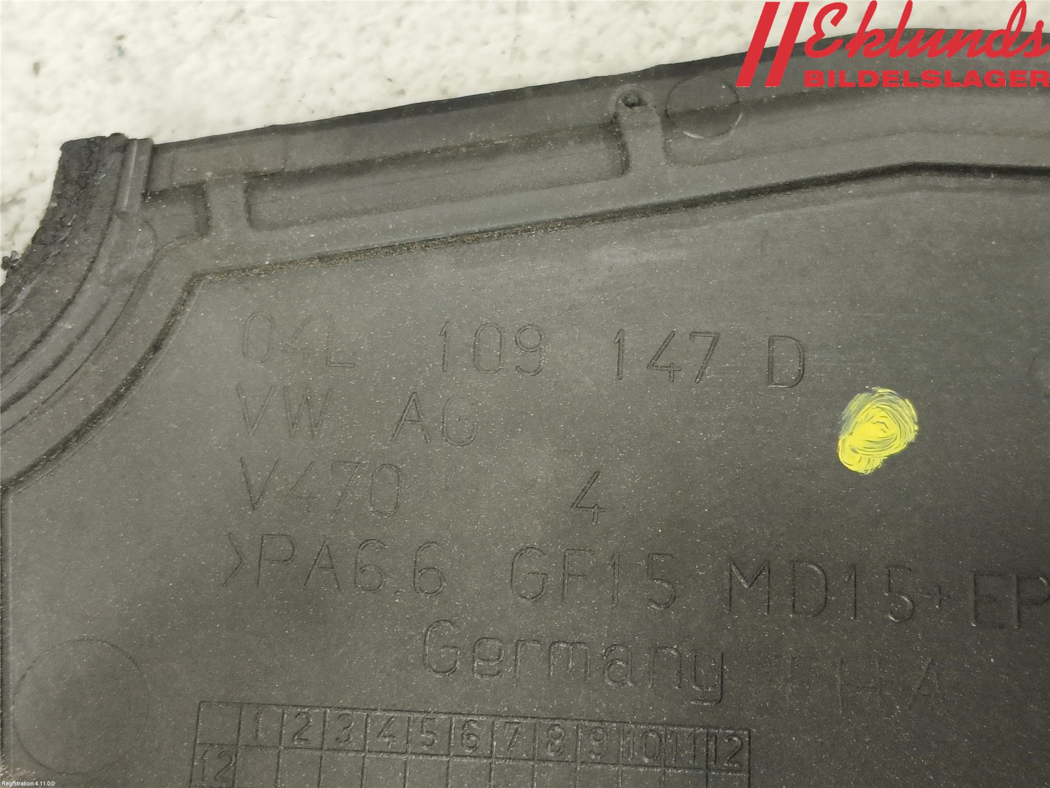 Volkswagen VW PASSAT 15-19 Kamrem-Transmissionskåpa