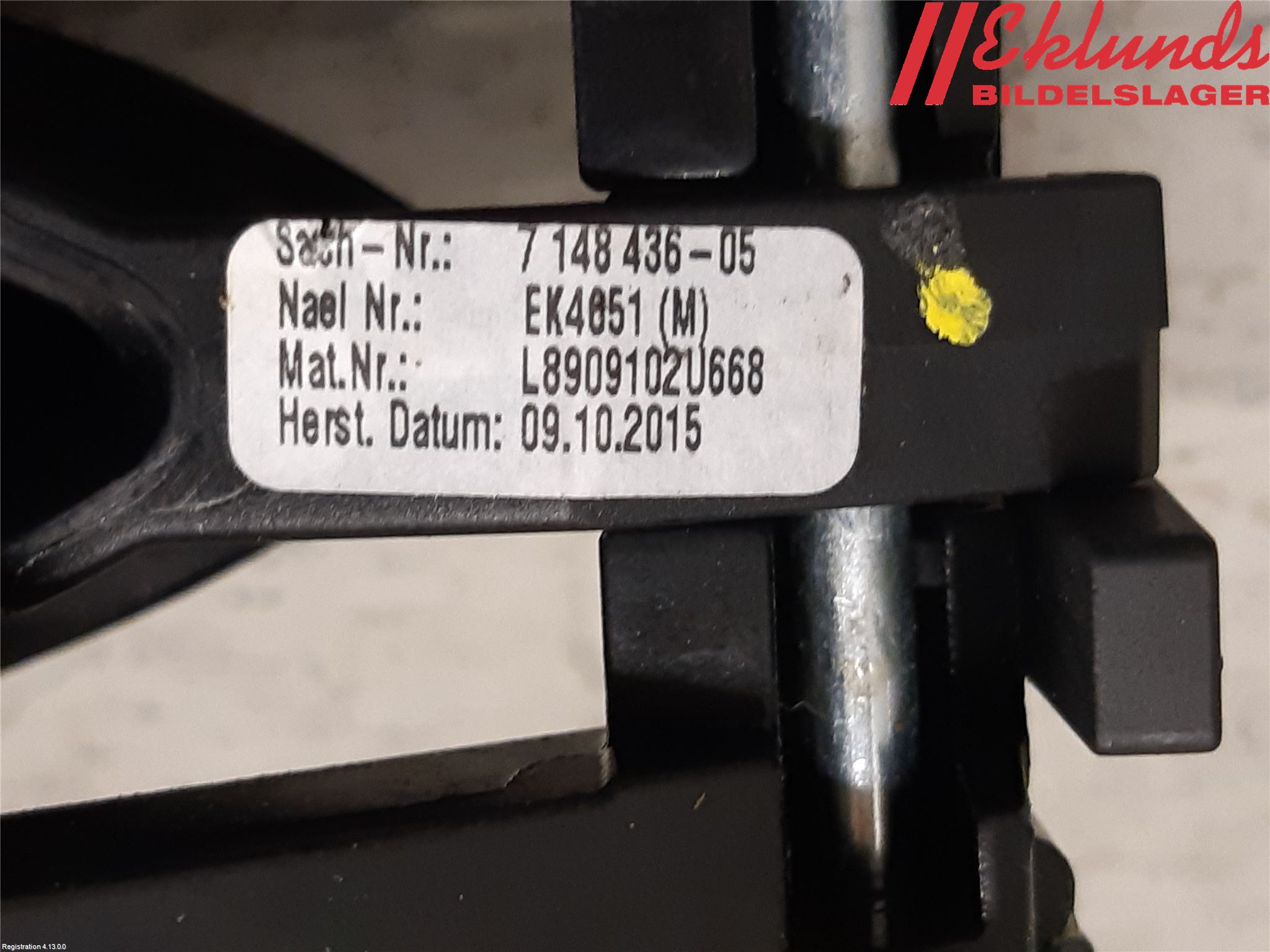 BMW 5 F10/F11/F18 09-17 Dörrhandtag Yttre Hö
