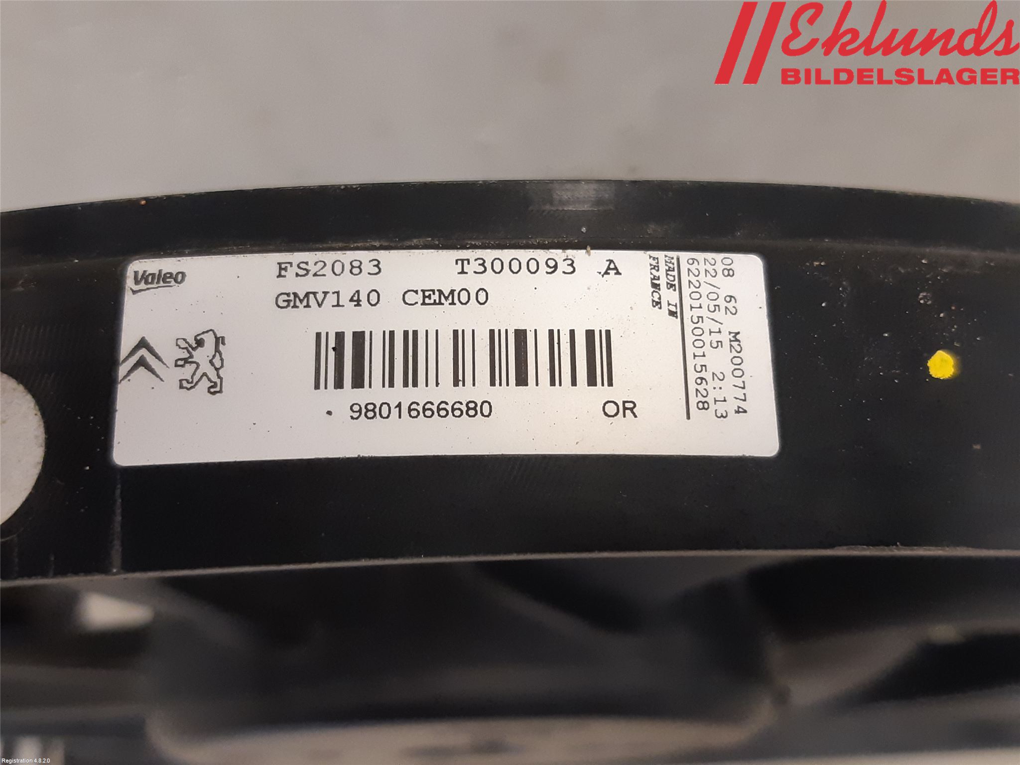 Citroen DS3 Kylfläkt El