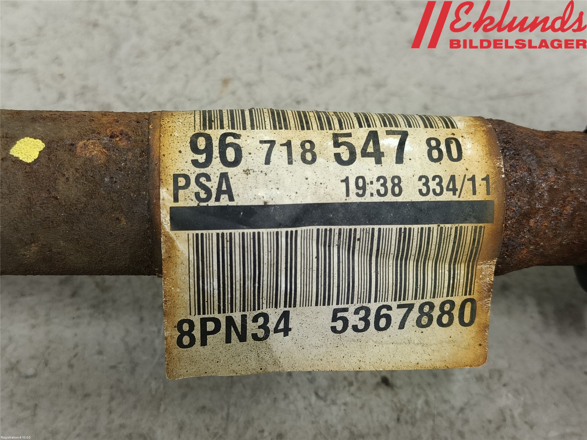 Peugeot 308 08-13 Drivaxel Fram Vänster
