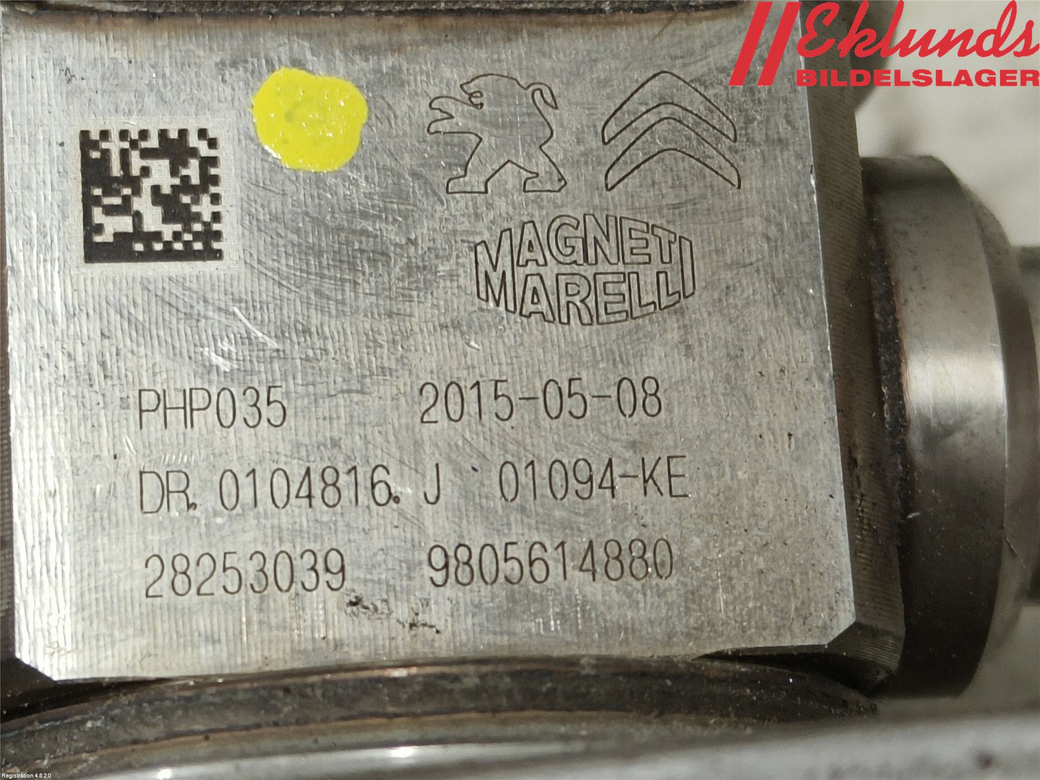 Citroen DS3 Bränslepump Mek