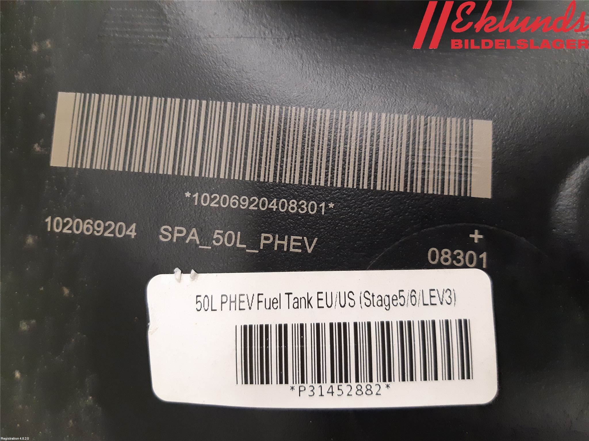 Volvo XC90/RECHARGE 16- Bränsletank