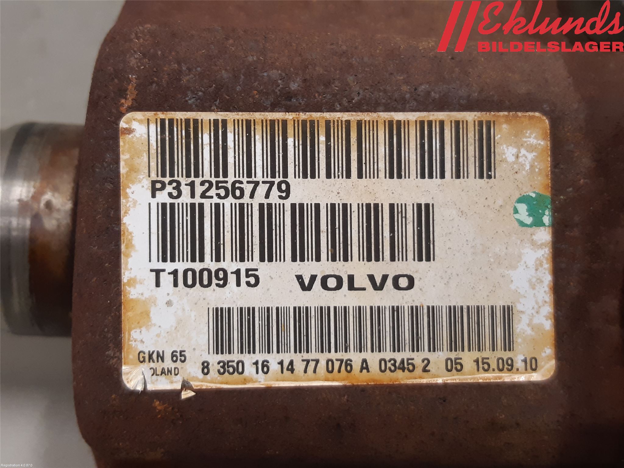 Volvo S60 11-13 Drivaxel Fram Vänster