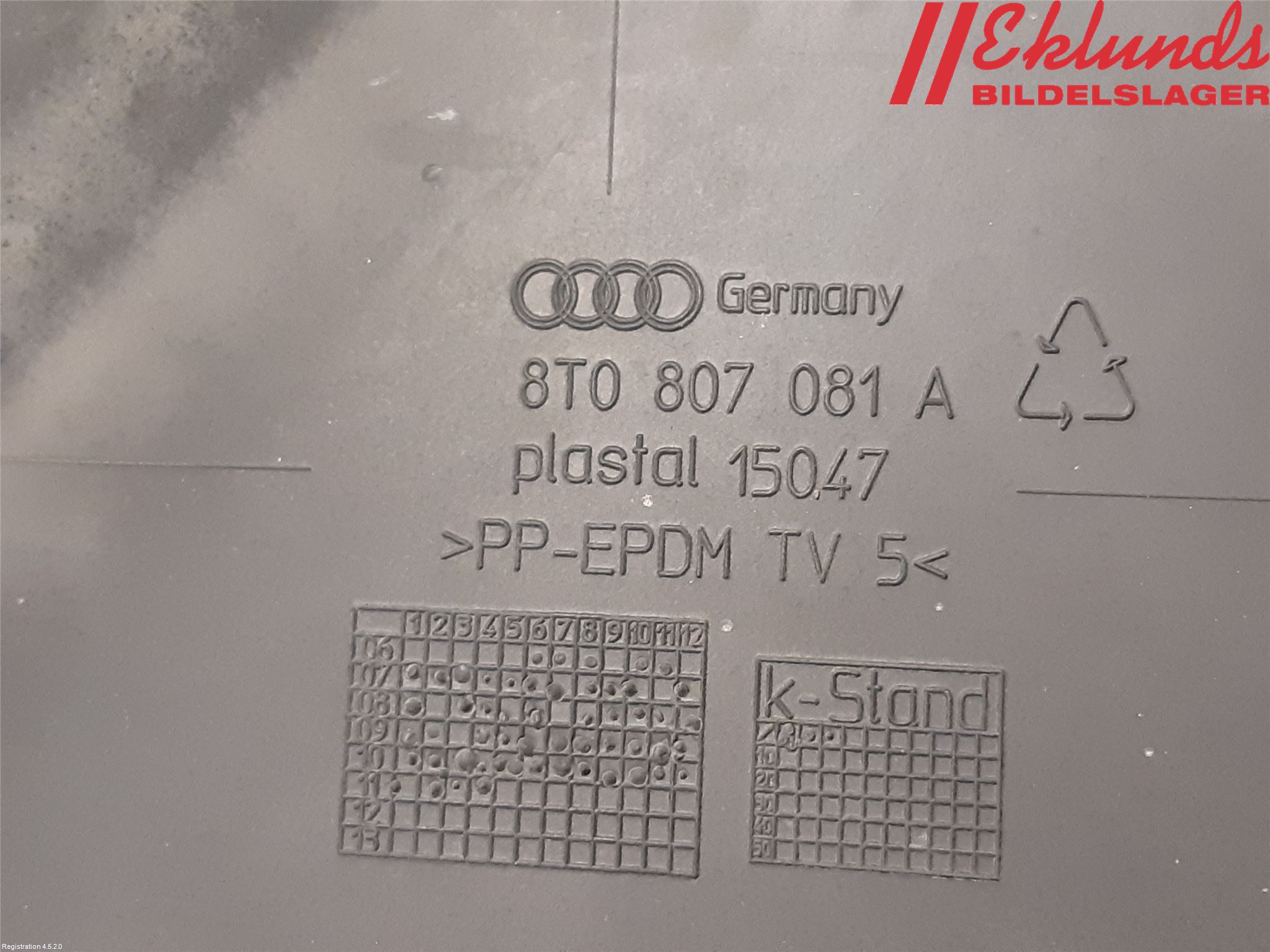 Audi A5 07-16 Täckplast Front