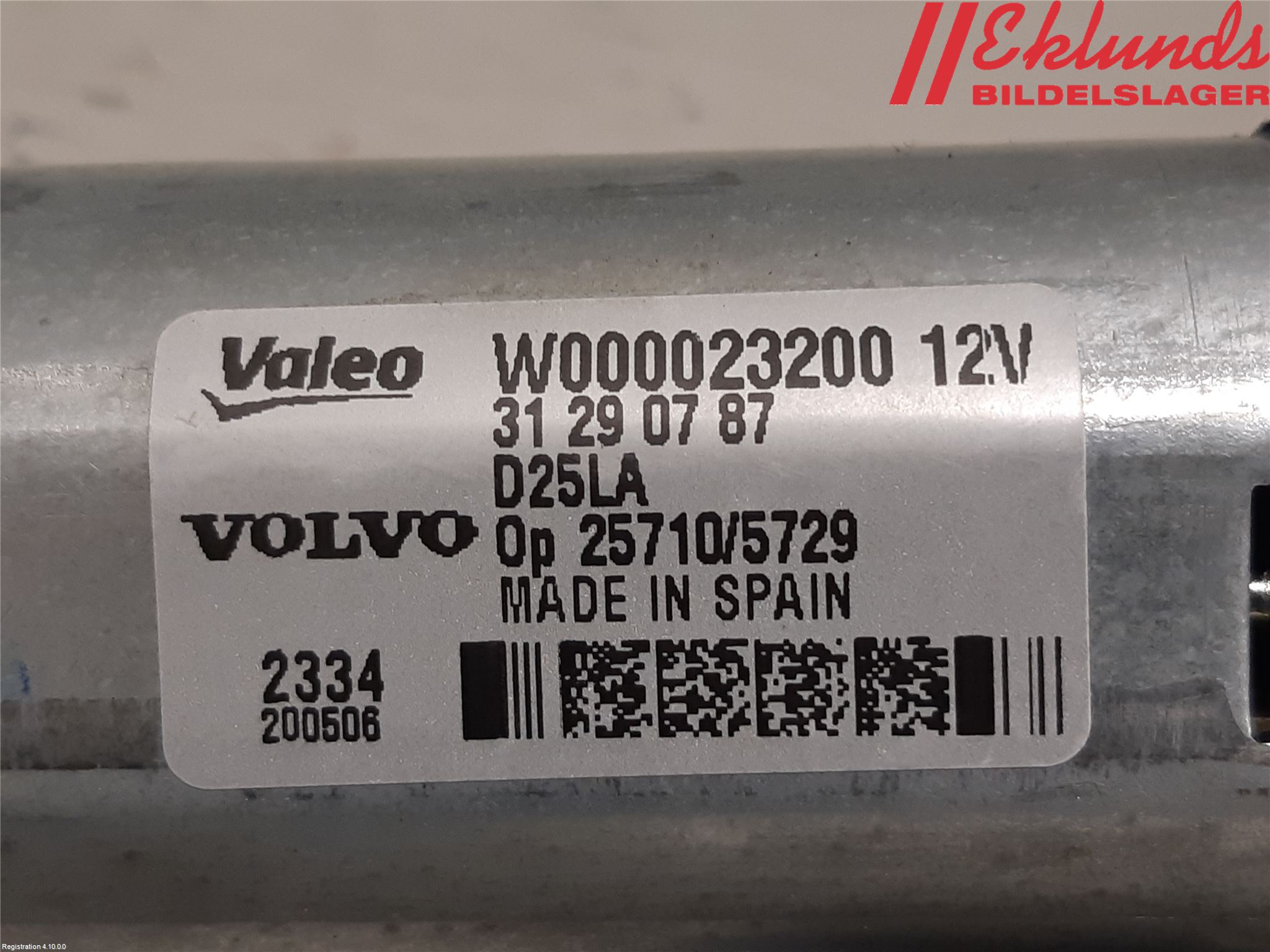 Volvo V70 14-16 Torkarmotor Baklucka