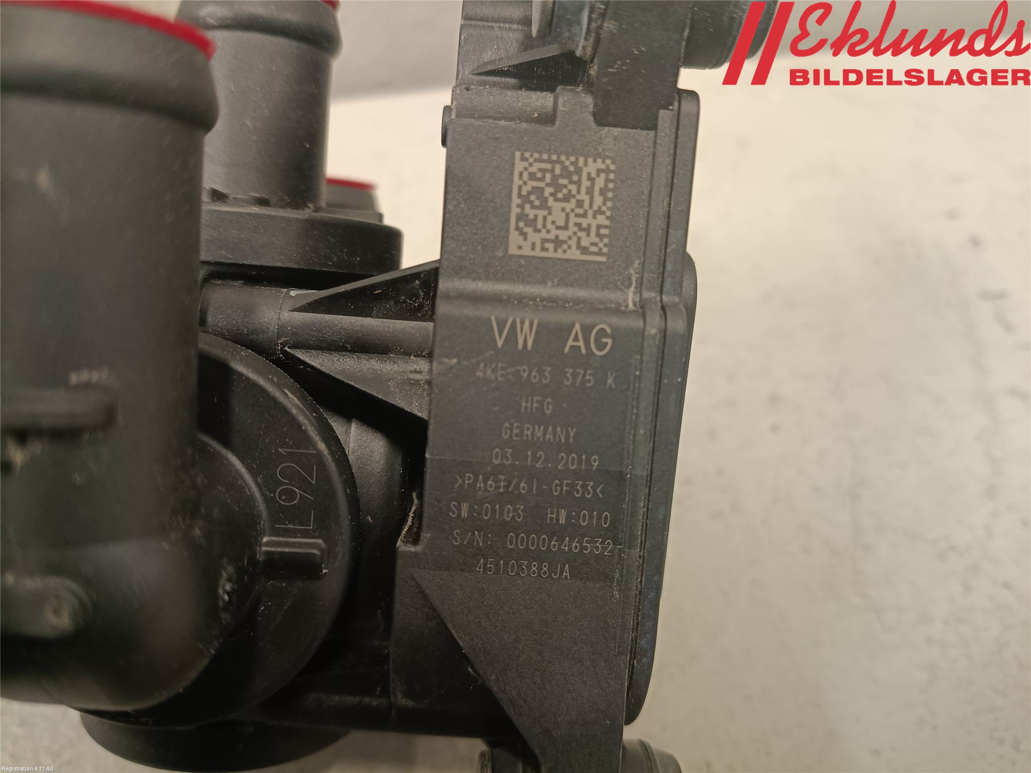 Audi E-TRON, S GE 19- Värme Cirkulationspump