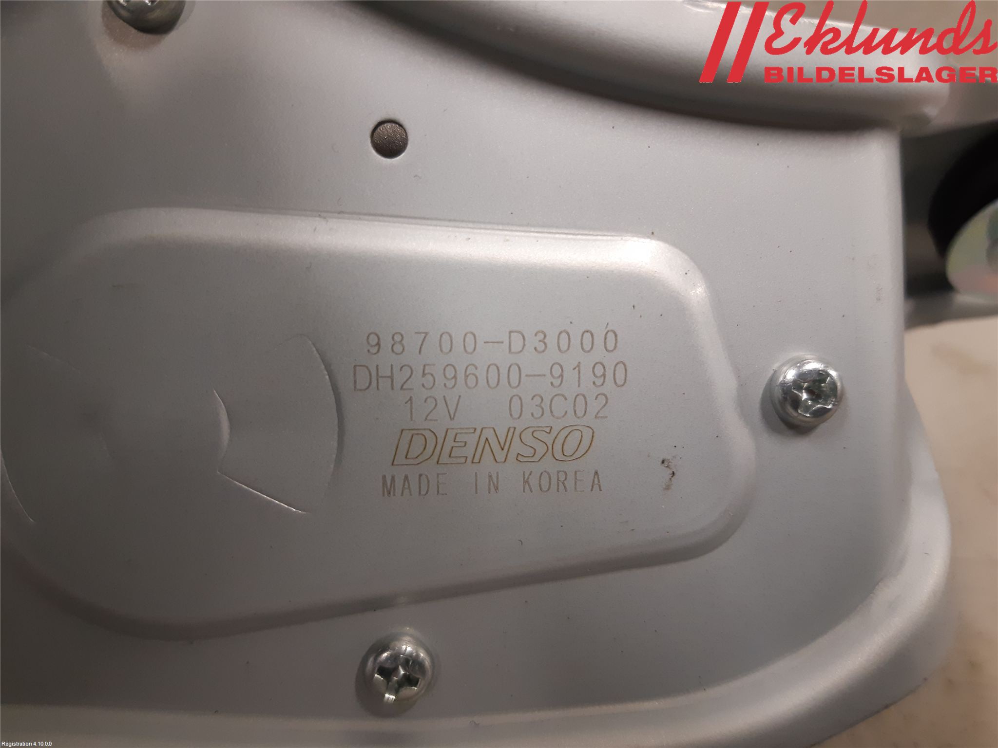 Hyundai TUCSON 05- Torkarmotor Baklucka