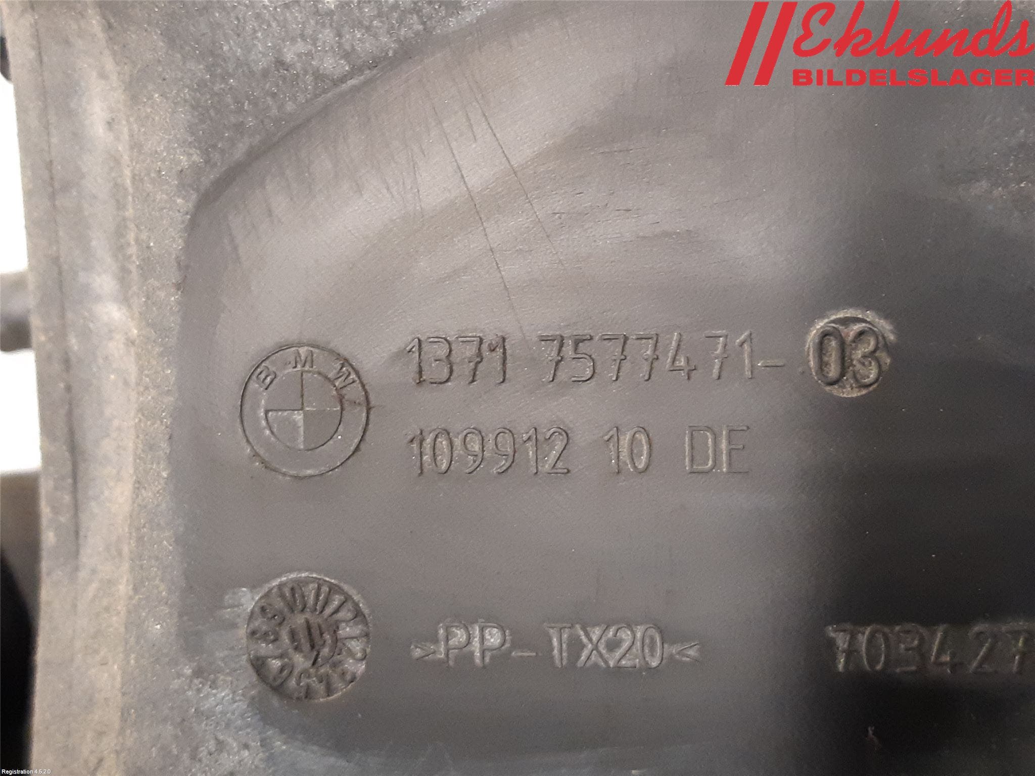 BMW 5 F10/F11/F18 09-17 Förg-Bälg-Rör Mot Luftr