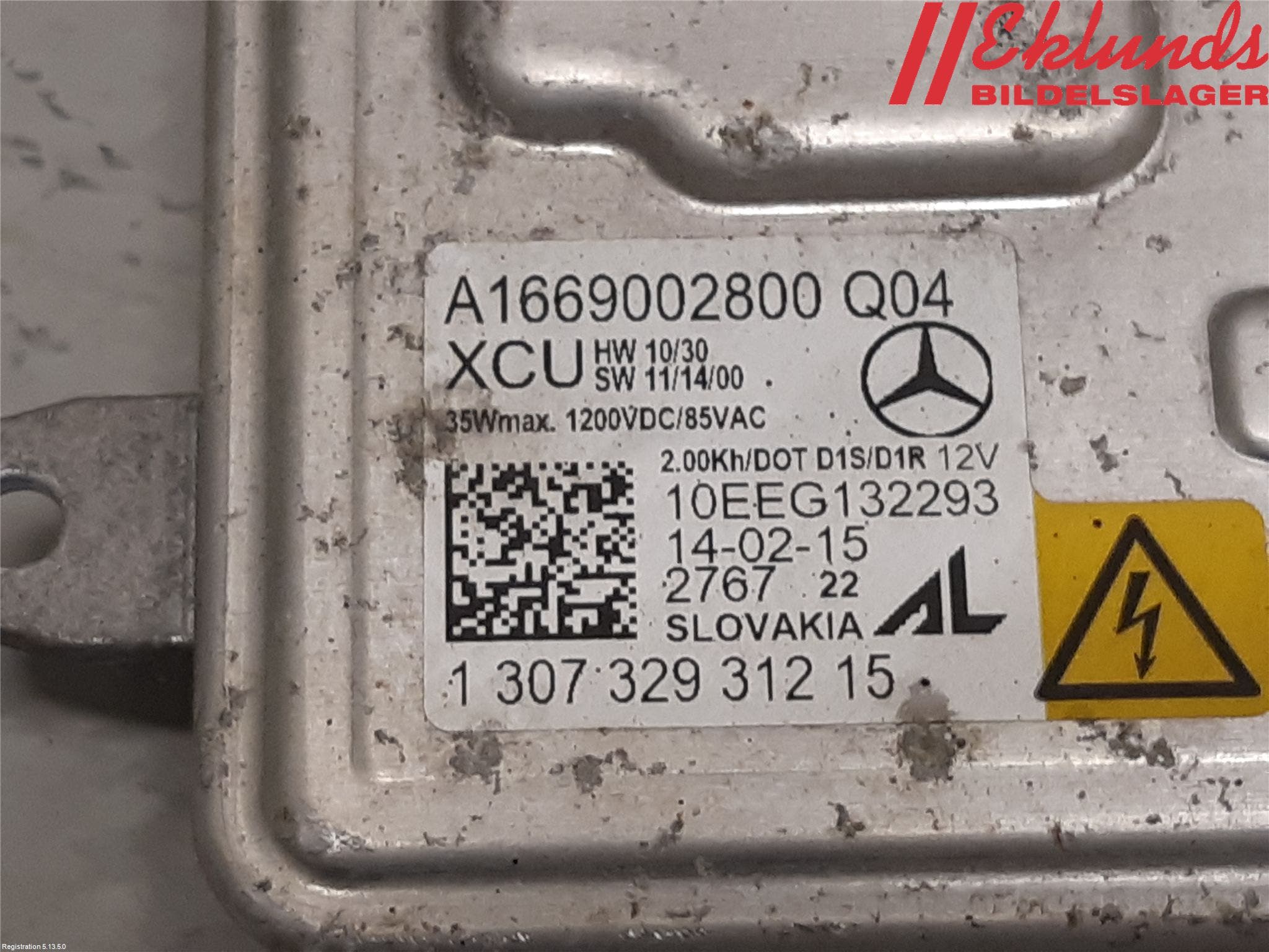 Mercedes-Benz MB A-KLASS (W176) 13-18 Styrenhet Strålkastare