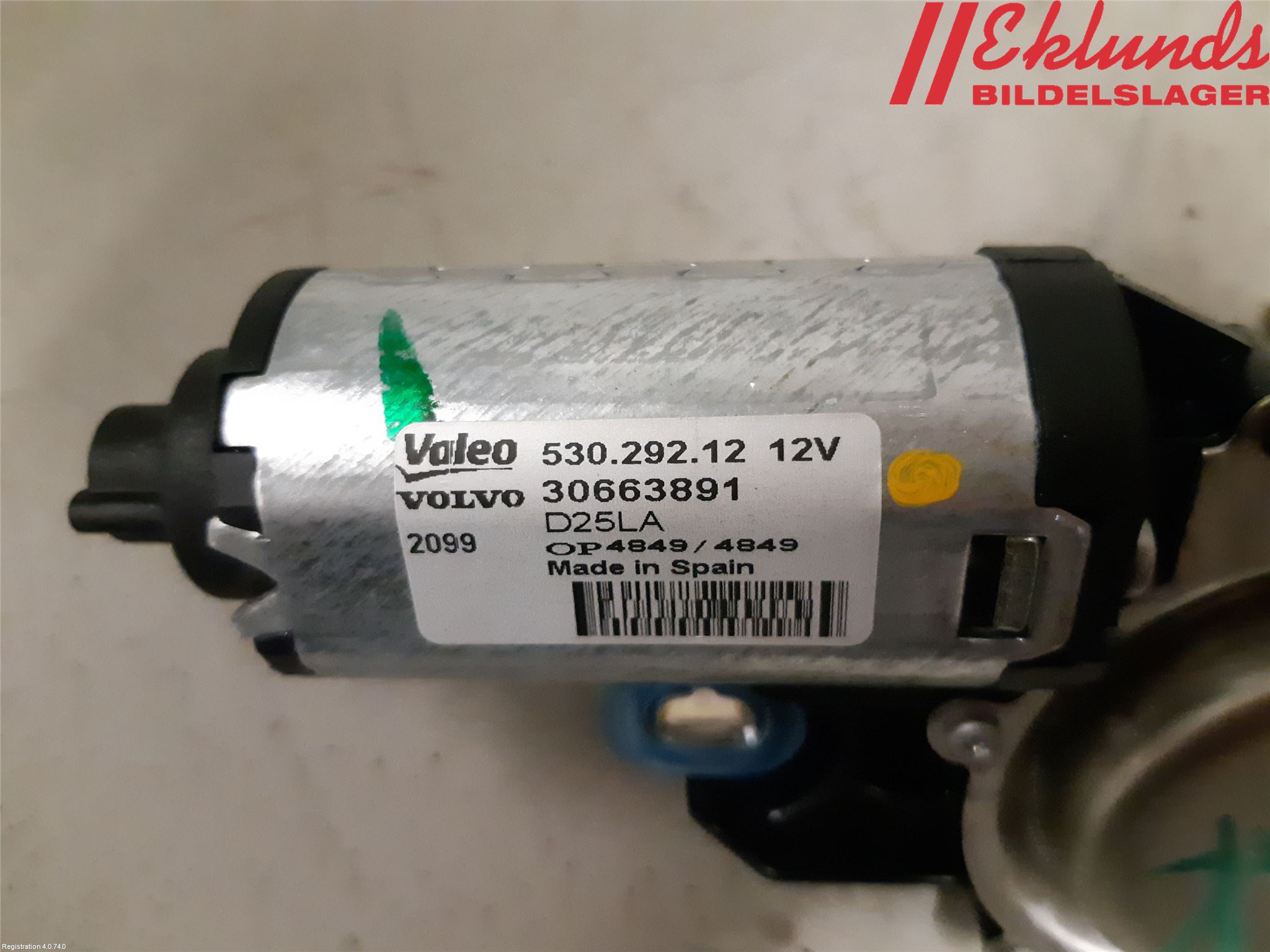 Volvo V70 08-13 Torkarmotor Baklucka