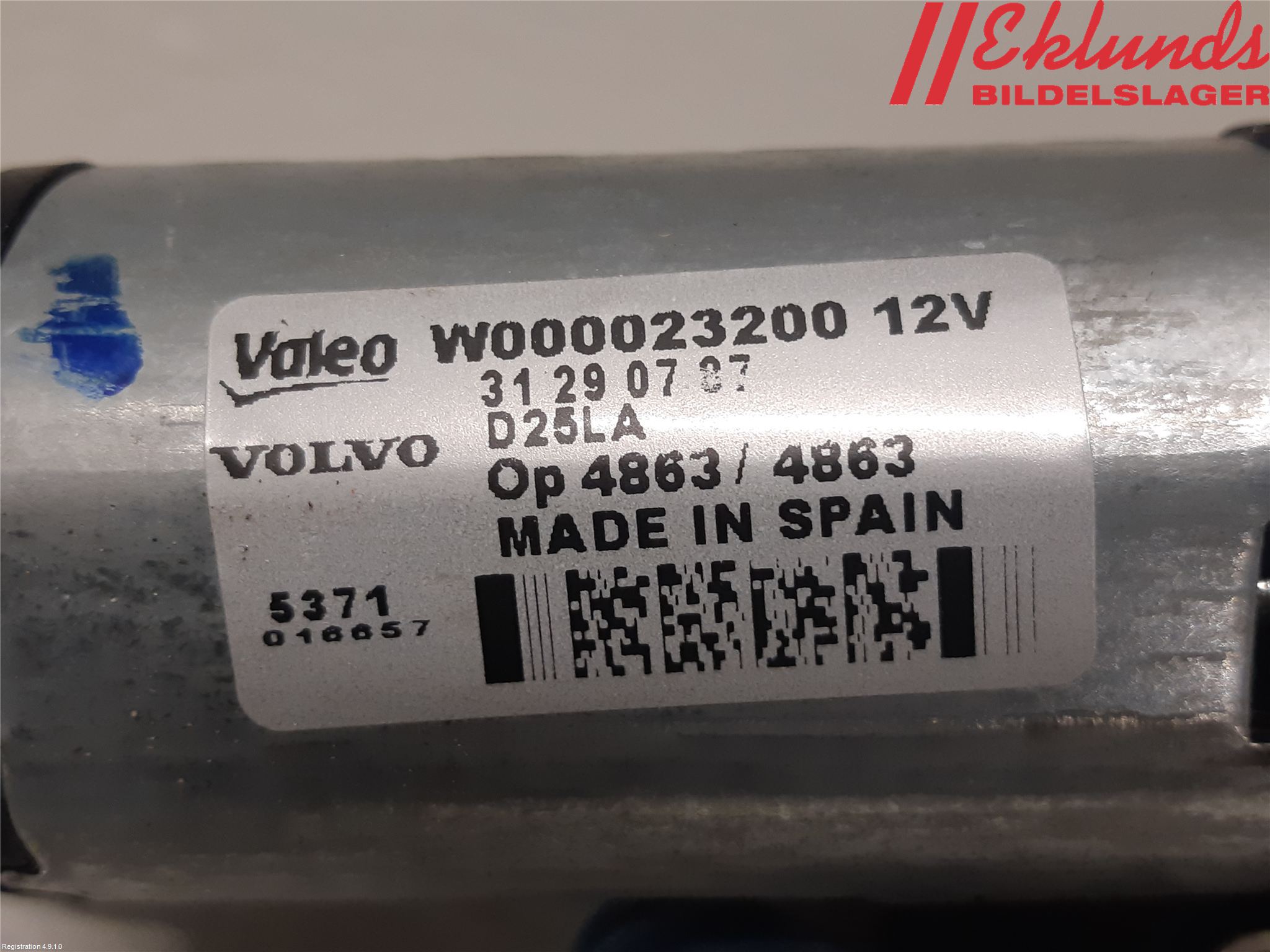 Volvo V70 08-13 Torkarmotor Baklucka