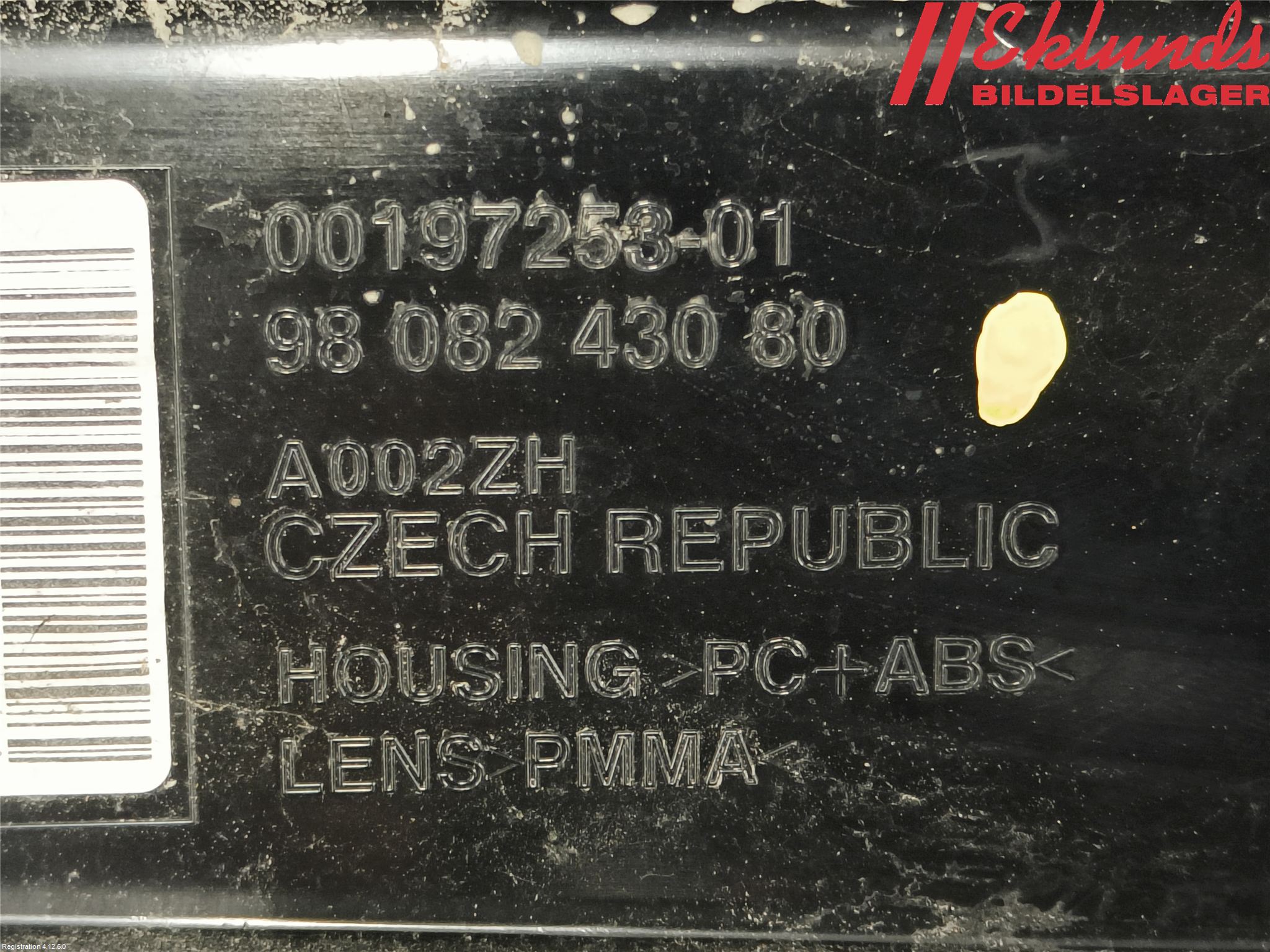 Citroen JUMPY/E-JUMPY 16- Bakljus Höger