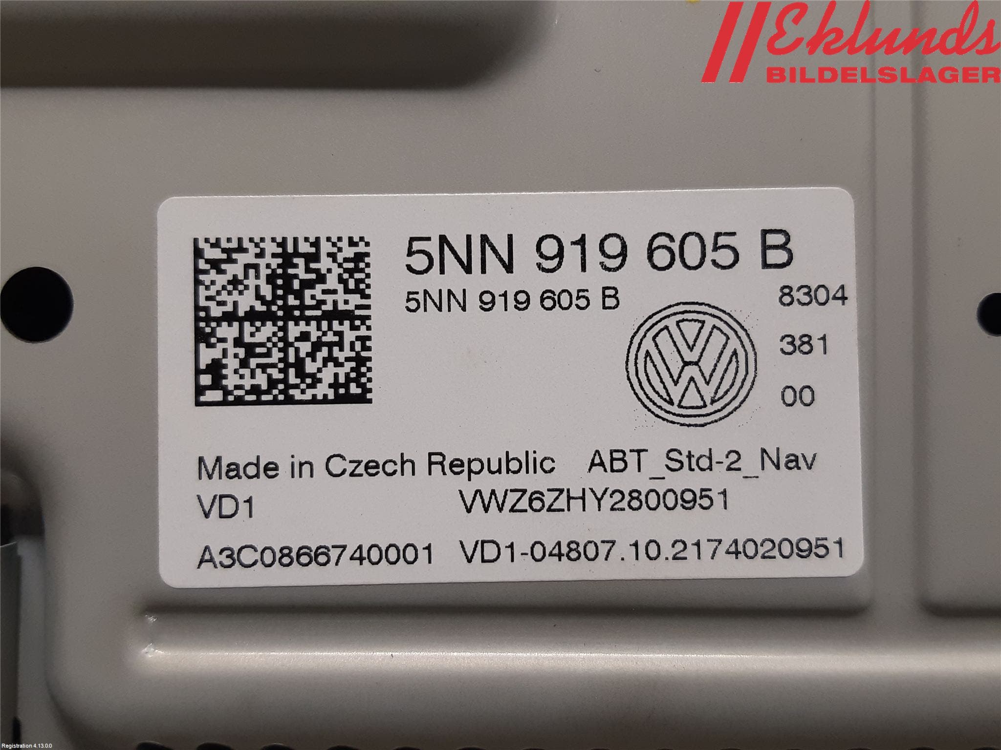 Volkswagen VW T-ROC 18- Cd Radio - Multimediapanel