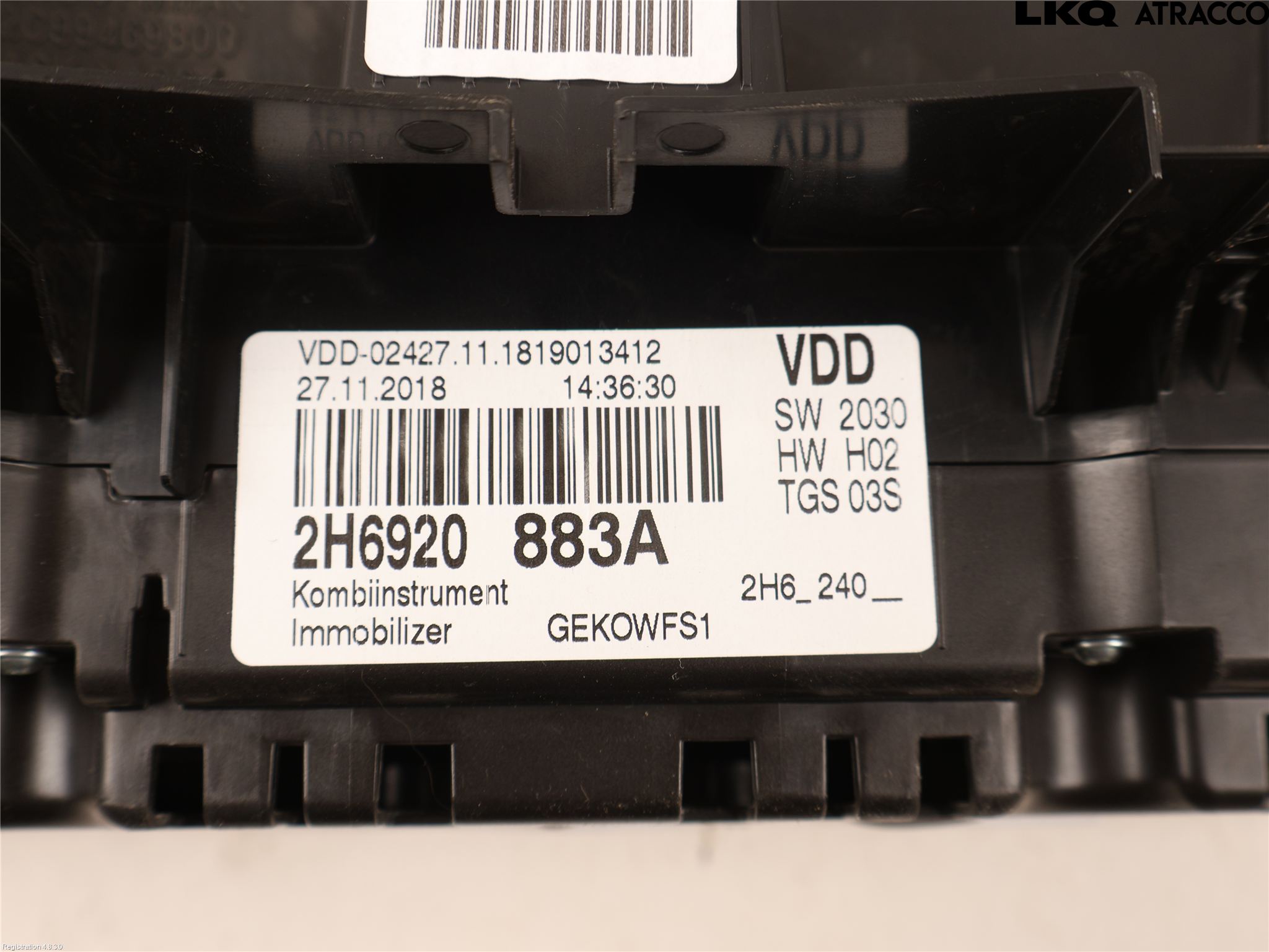 Volkswagen VW AMAROK 2H 10-22 Instrument Komb