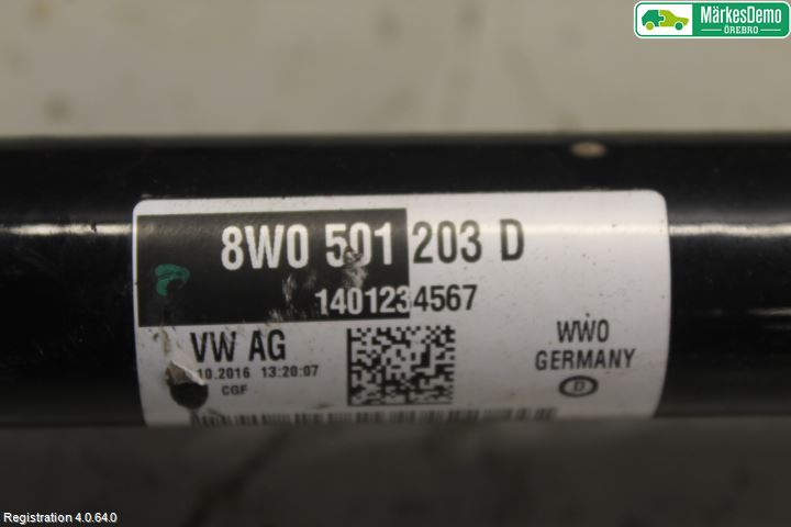 Audi A4/S4 B9 16-19 Drivaxel Bak Vänster