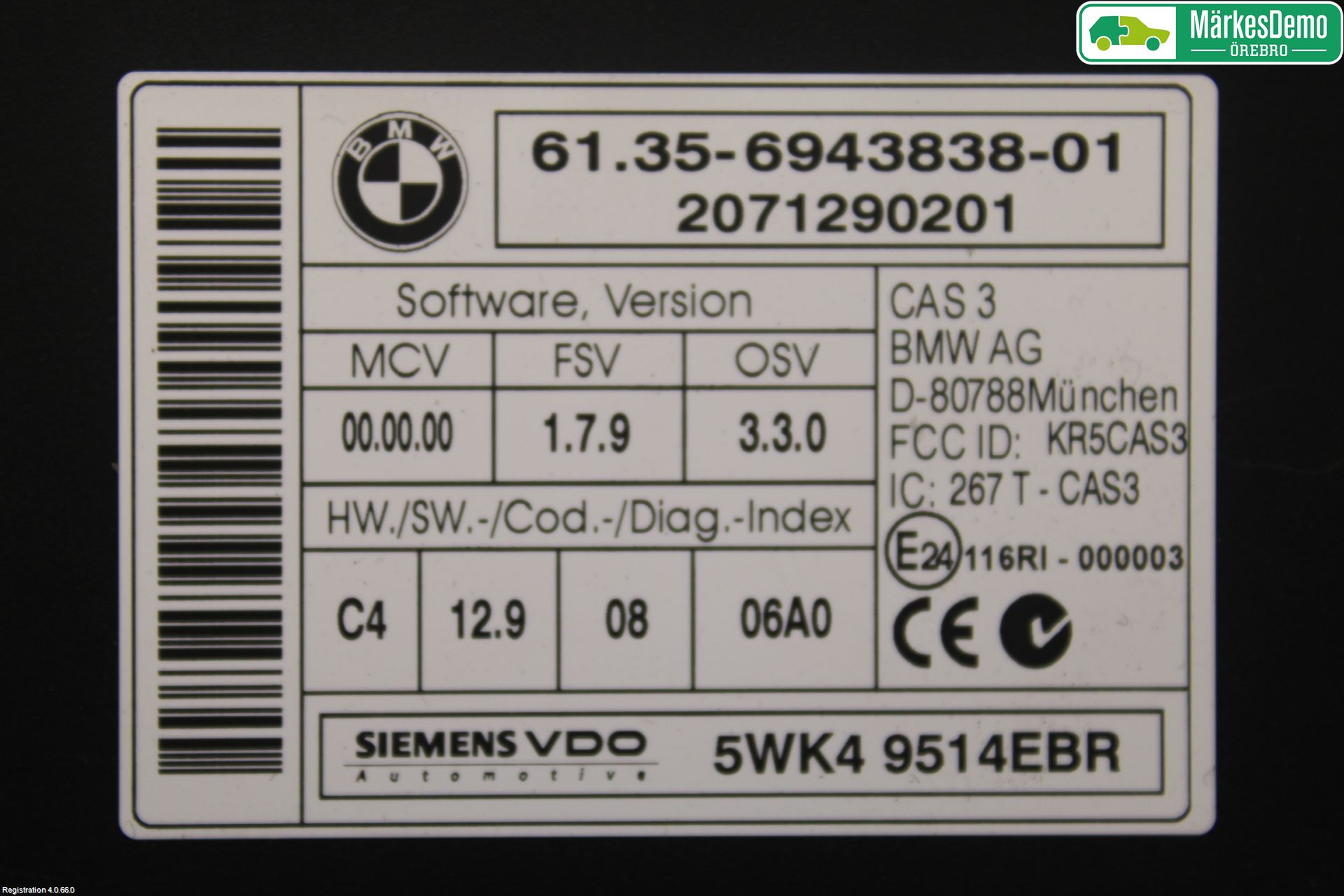 BMW X5 E70 07-13 Styrenhet Övrigt