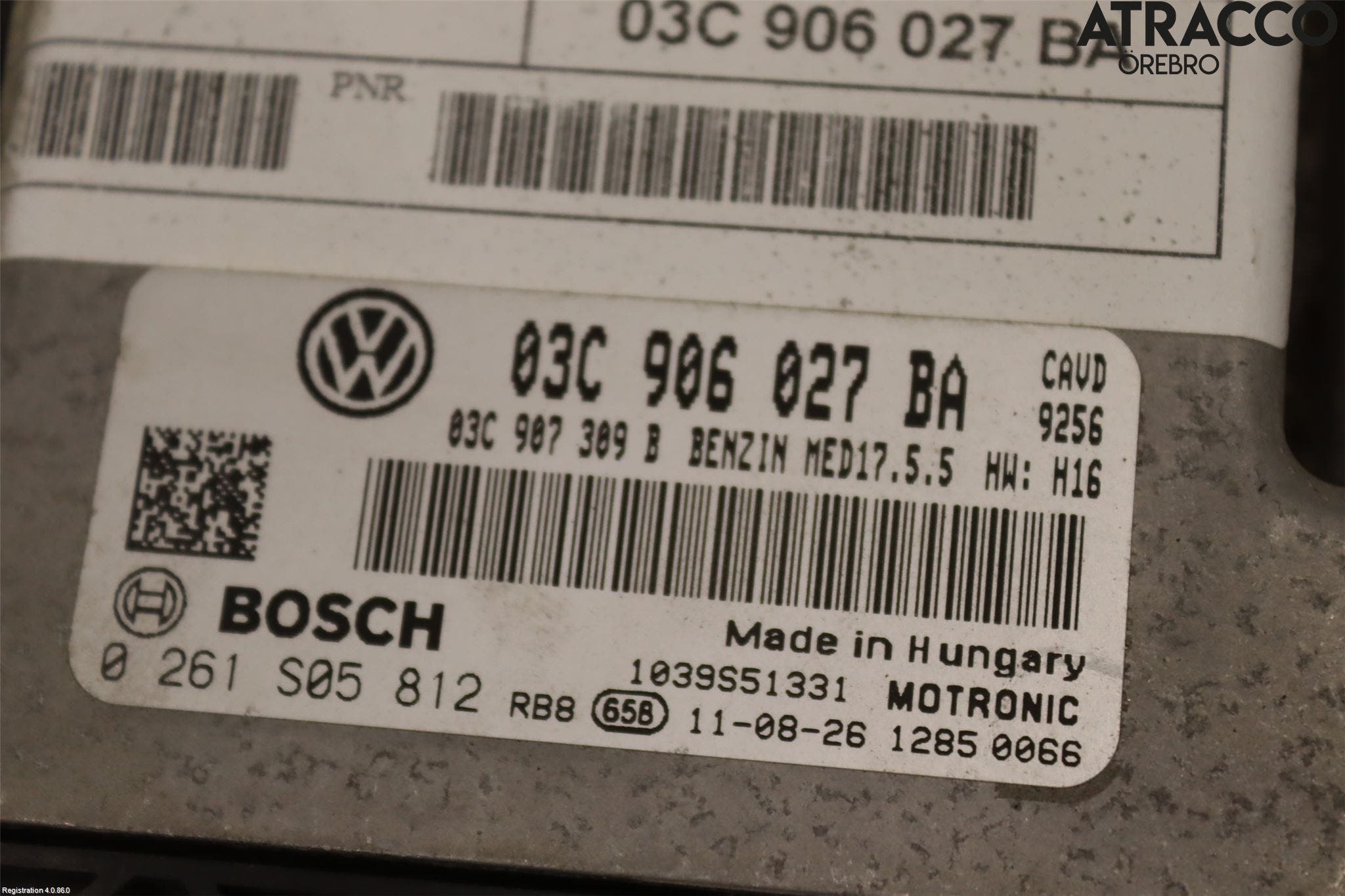 Volkswagen VW SCIROCCO 09-17 Styrenhet Insprut Bensin