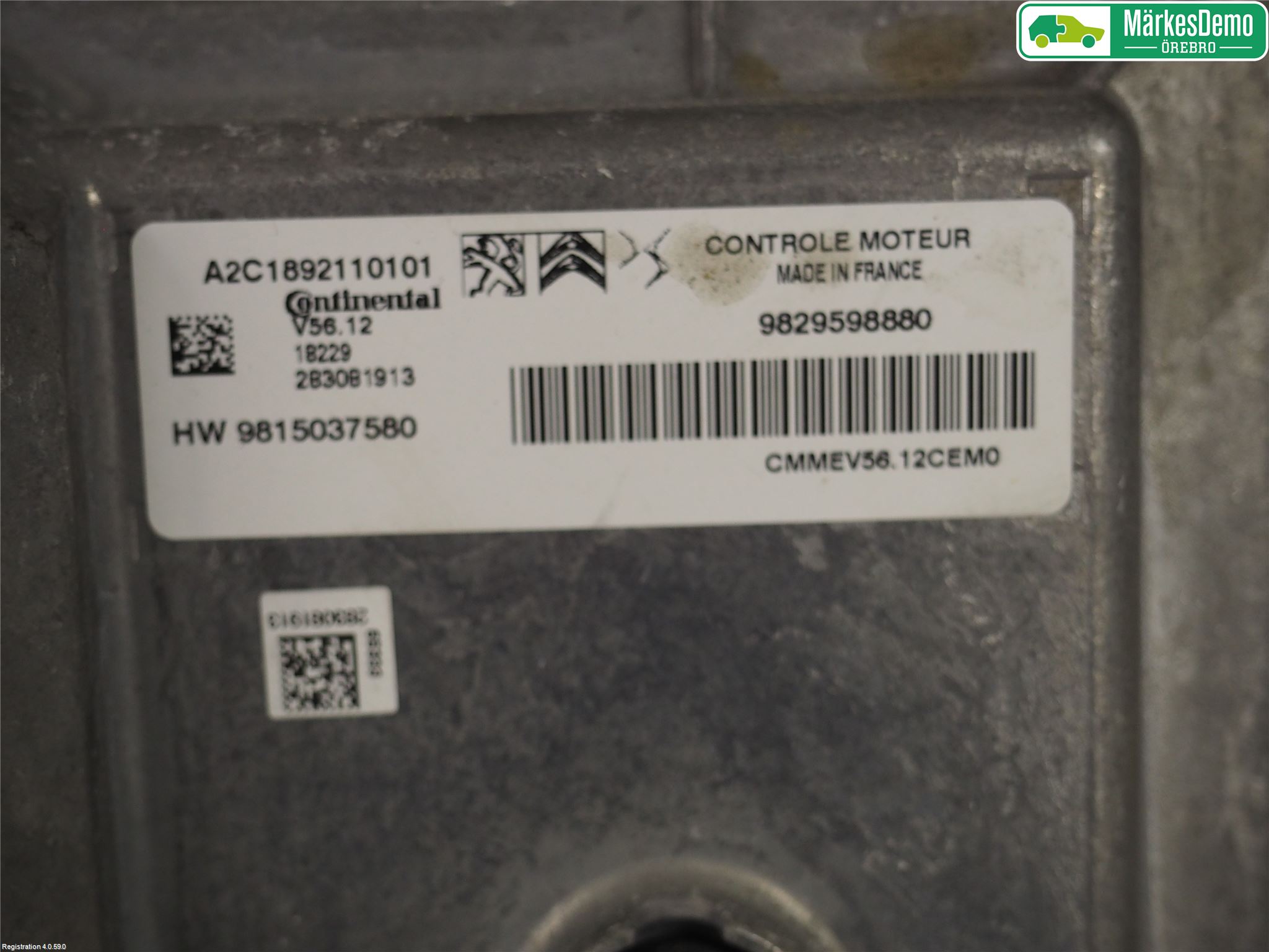 Citroen COTROEN C3 17-24 Styrenhet Insprut Bensin