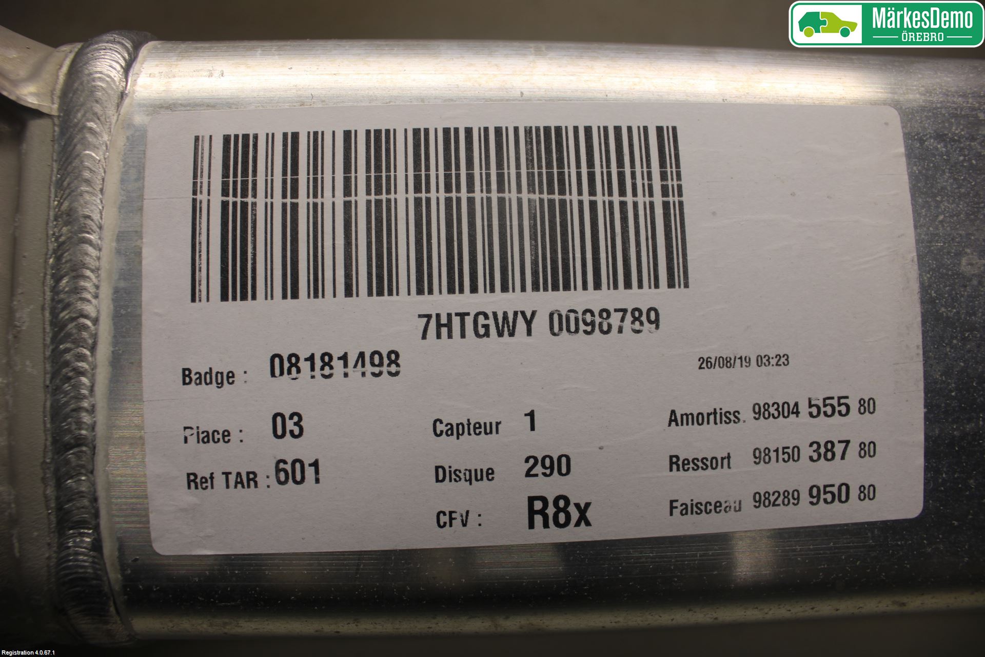 Peugeot 508 19- Bakaxelbalk