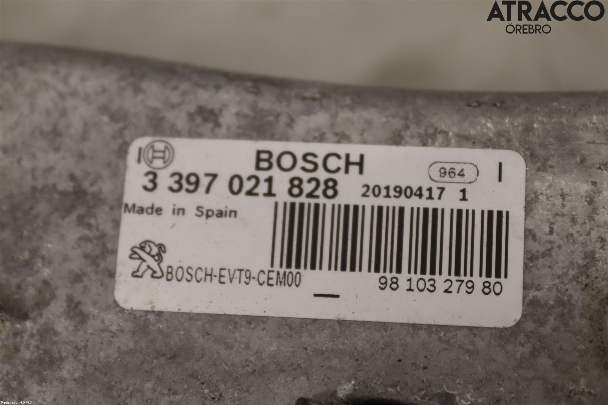 Peugeot 308 14-21 Torkarmotor Vindruta