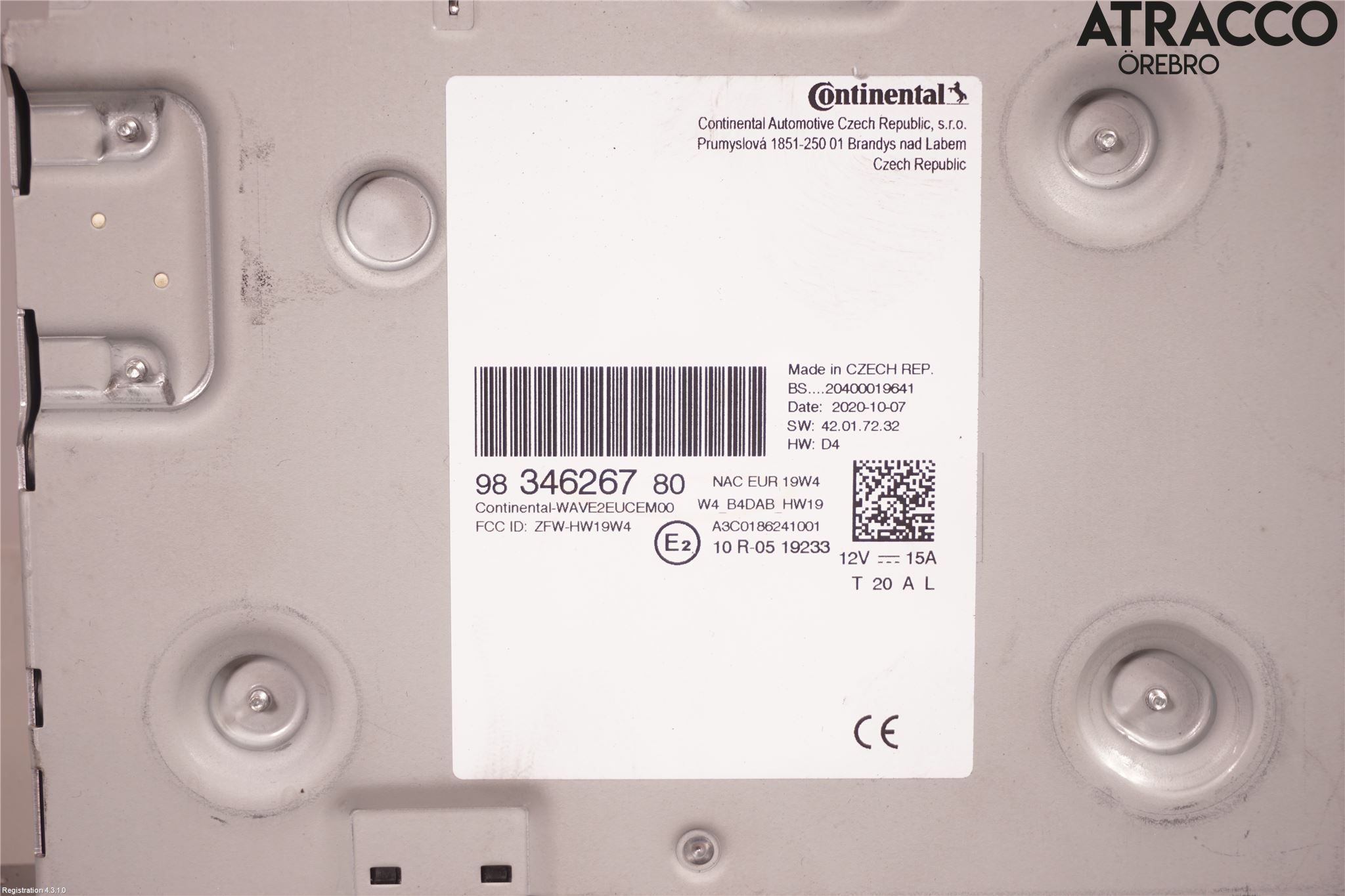 Peugeot 3008 17-24 Styrenhet Multimedia