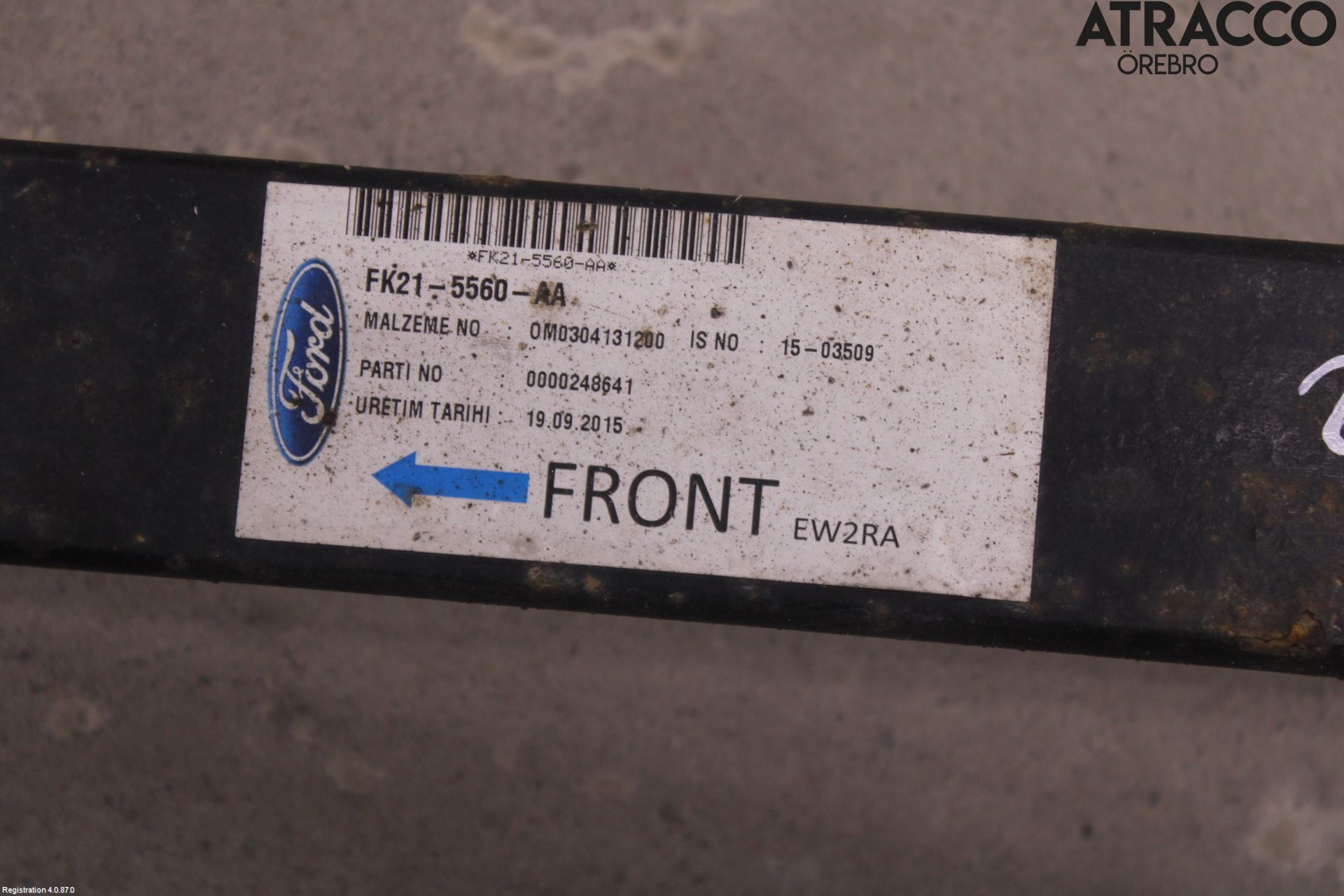 Ford TRANSIT SKÅP/BUSS 14-22 Fjäder Bak Blad