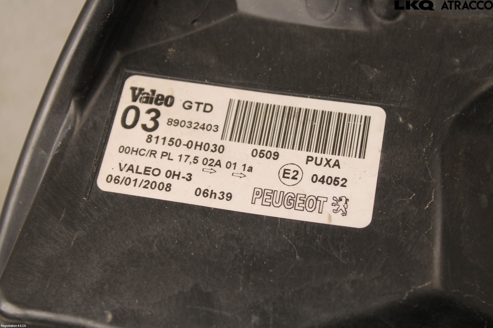Peugeot 107 Strålkastare Vänster